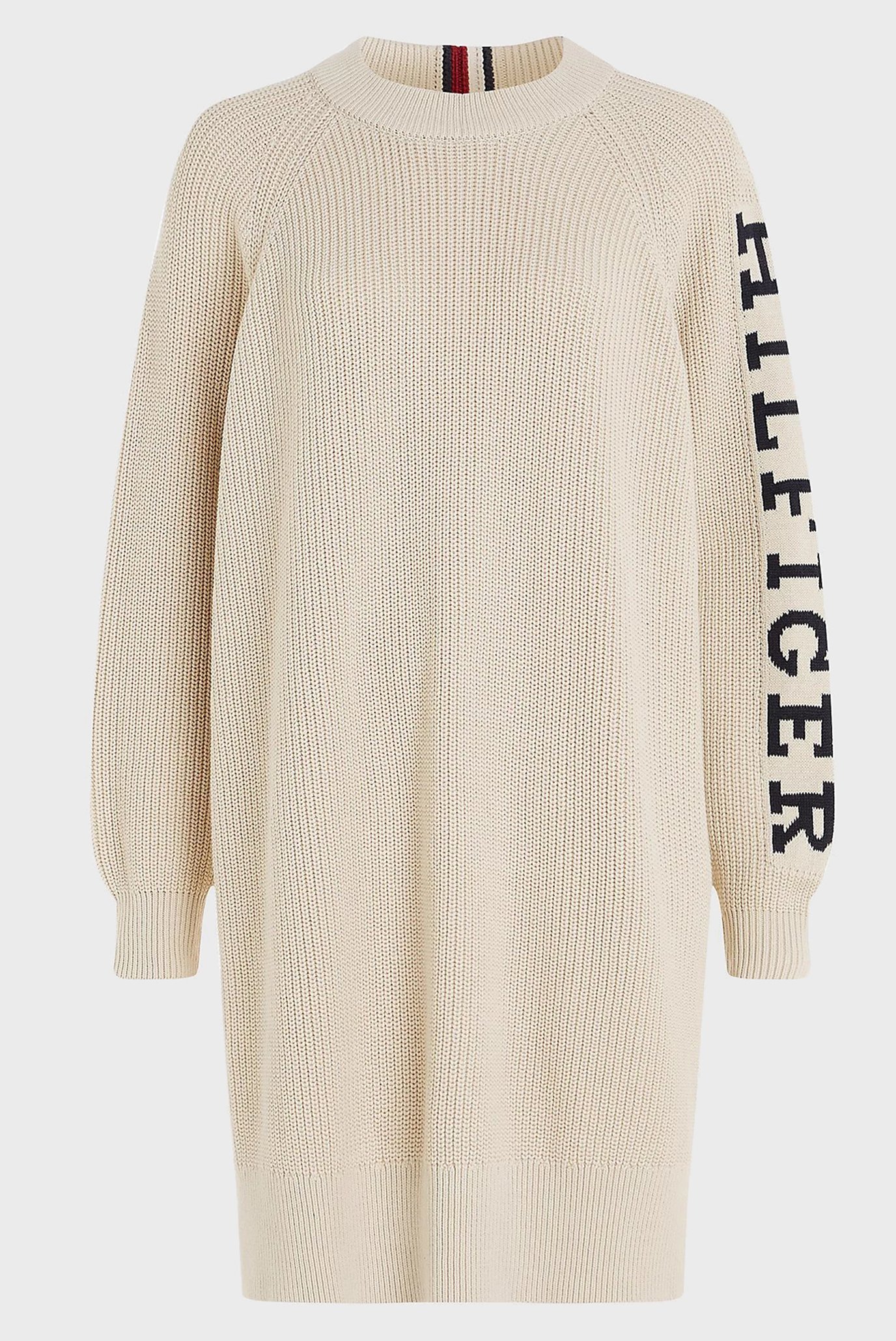 Женское бежевое платье PLACED HILFIGER SWEATER DRESS 11