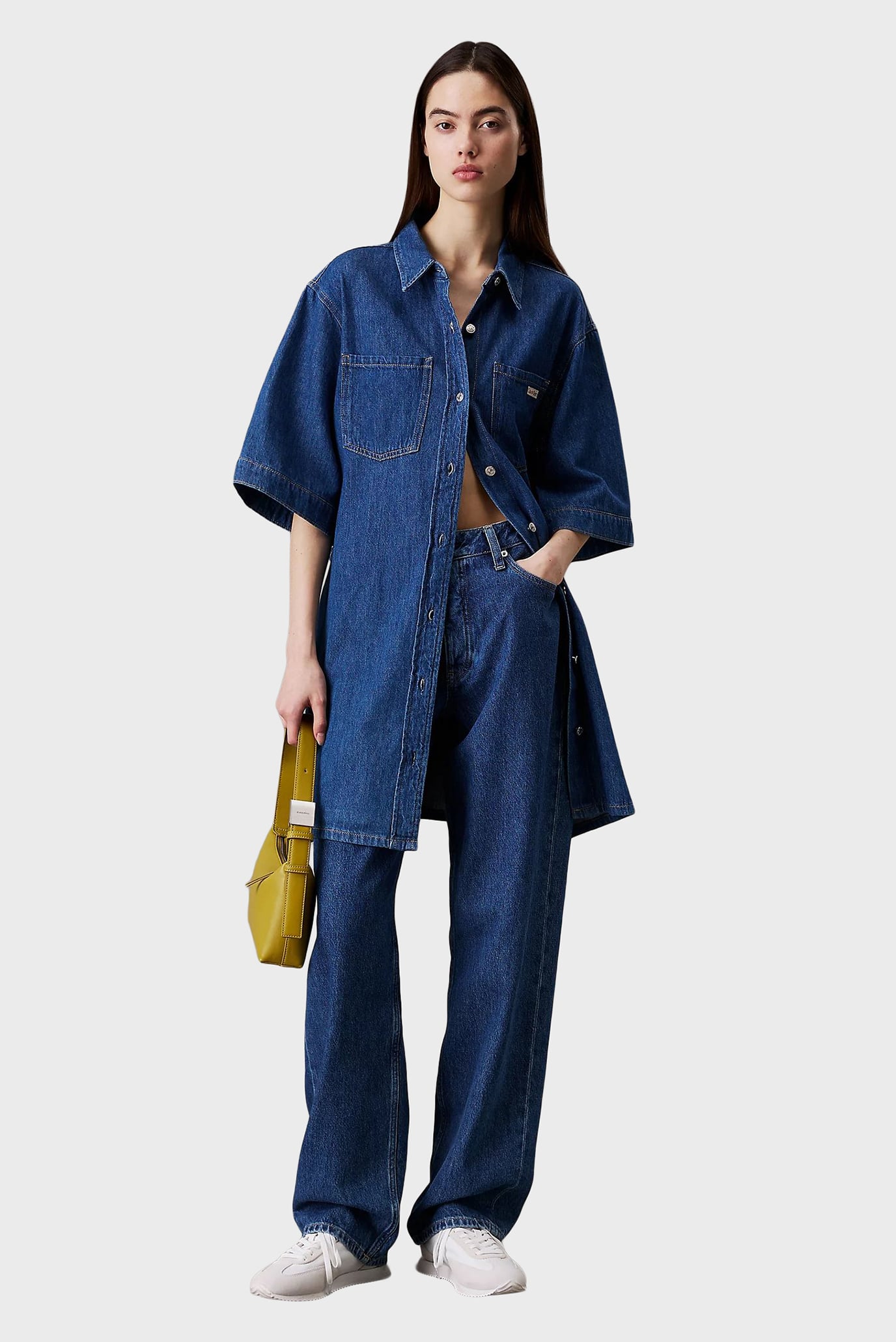 Платье LINEN BOXY BELTED SHIRT DRESS 2