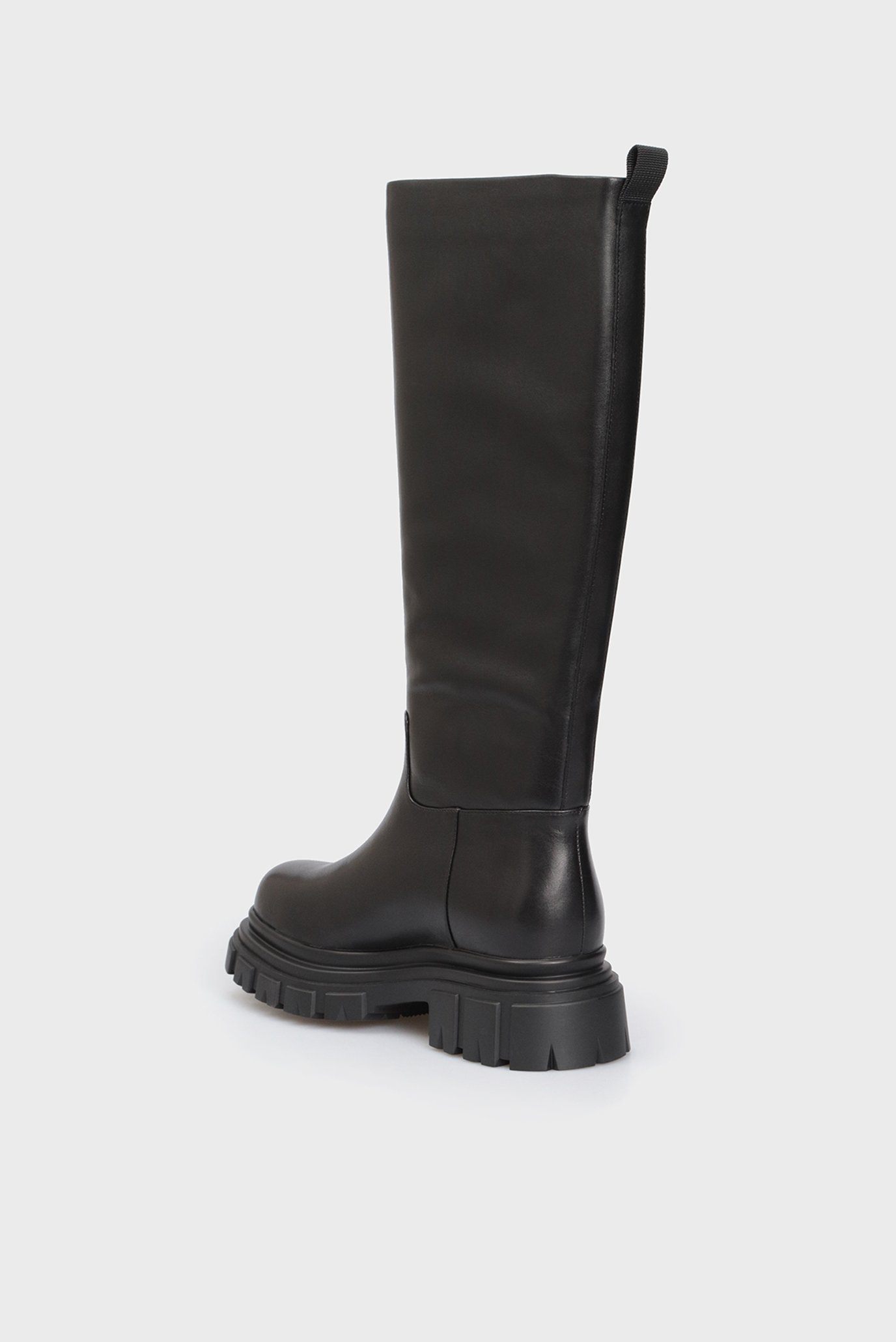 Женские черные кожаные сапоги Packsa 9