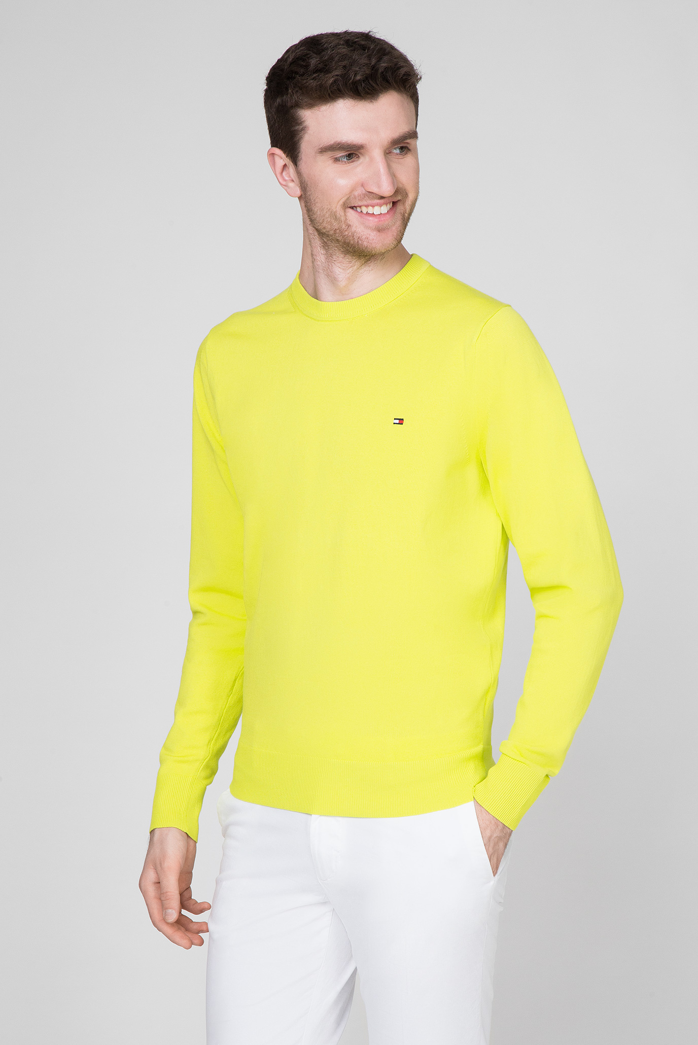 Мужской желтый джемпер TH FLEX CREW NECK 8