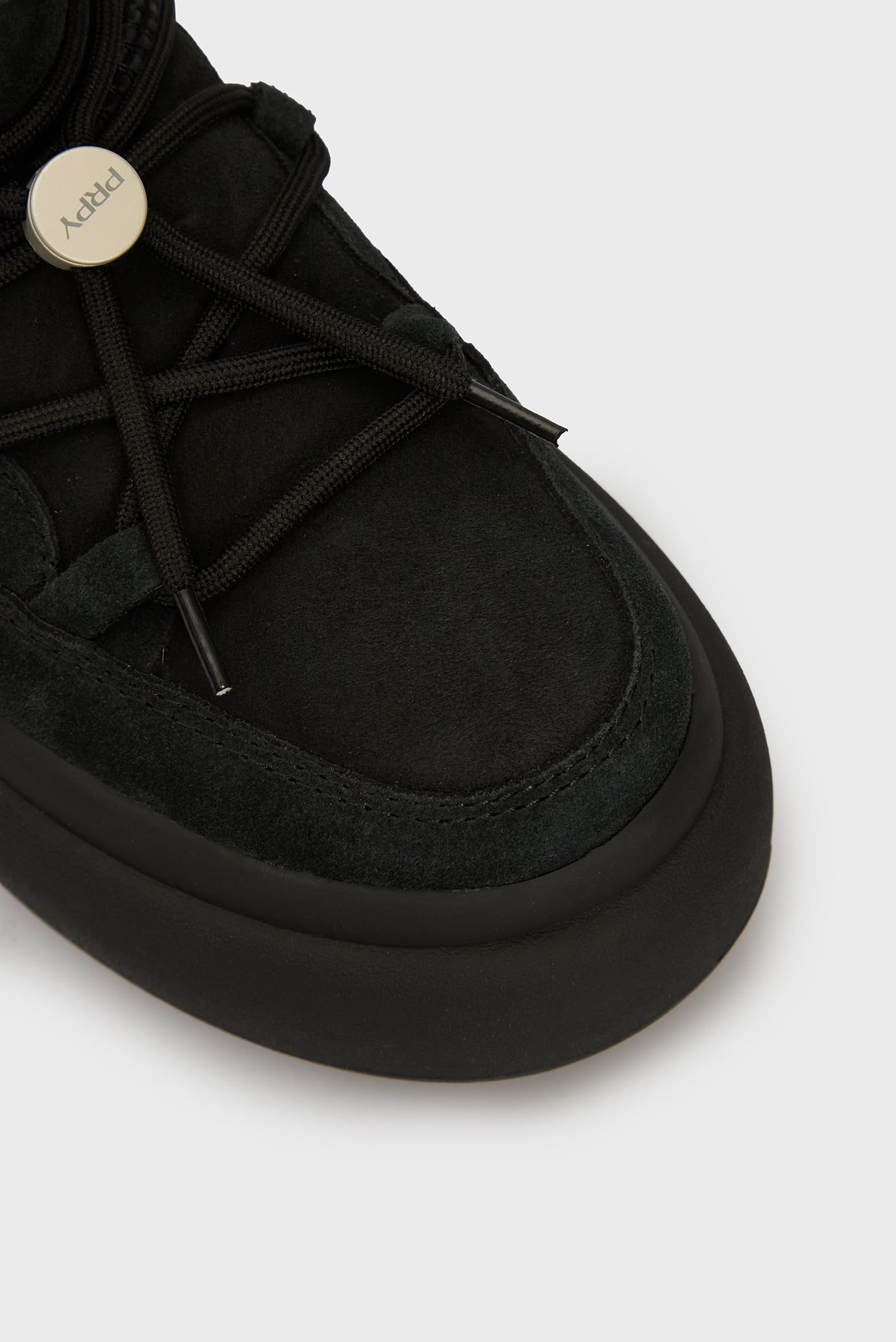 Женские черные замшевые полусапоги Kerava 5