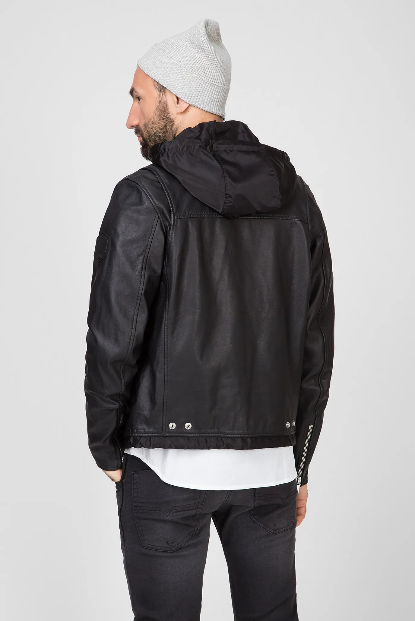 Куртка кожаная/L-SOLOVE GIACCA 4