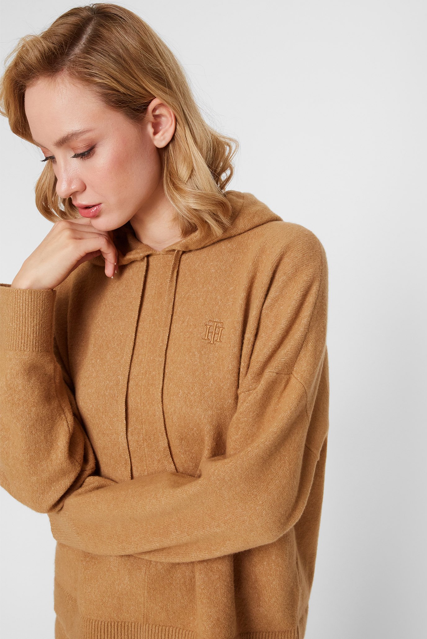 Женское бежевое худи TH FLEX 2