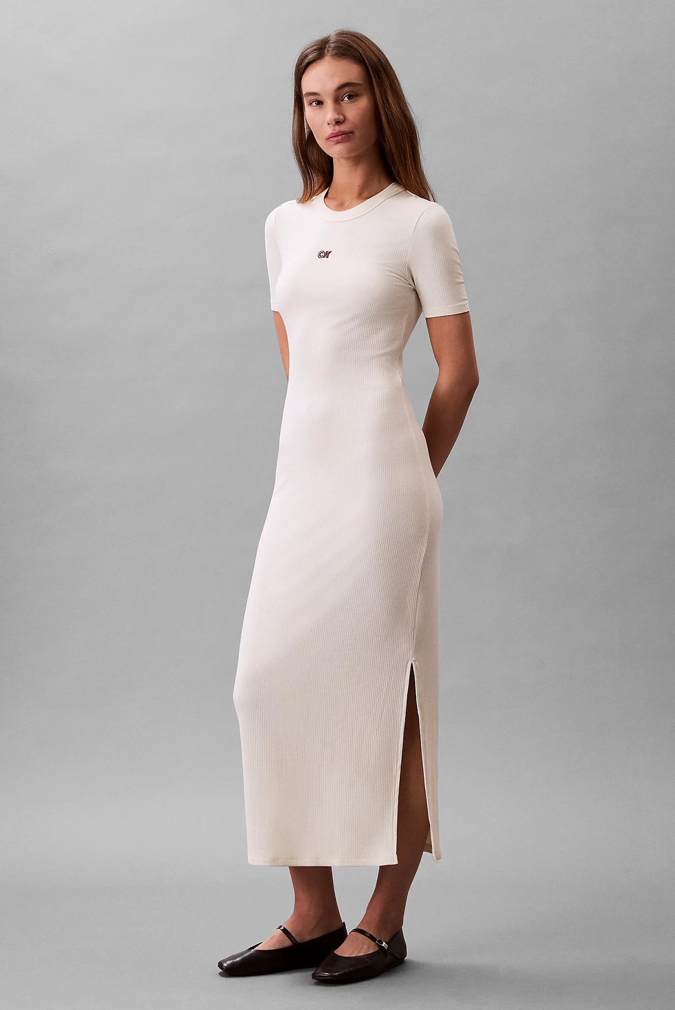 Платье A - MODAL RIB SS DRESS 1