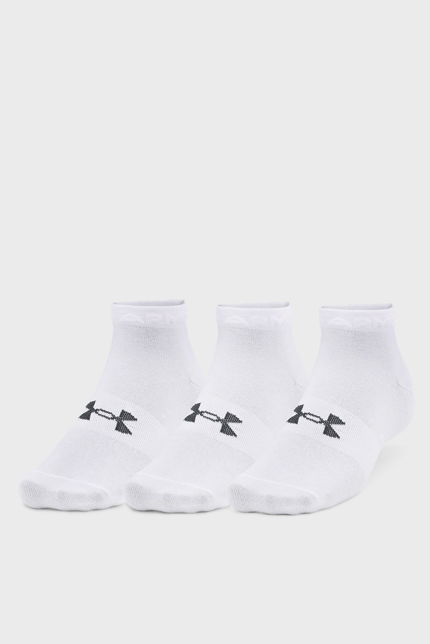 Белые носки UA Eential Low Cut (3 пары) 1