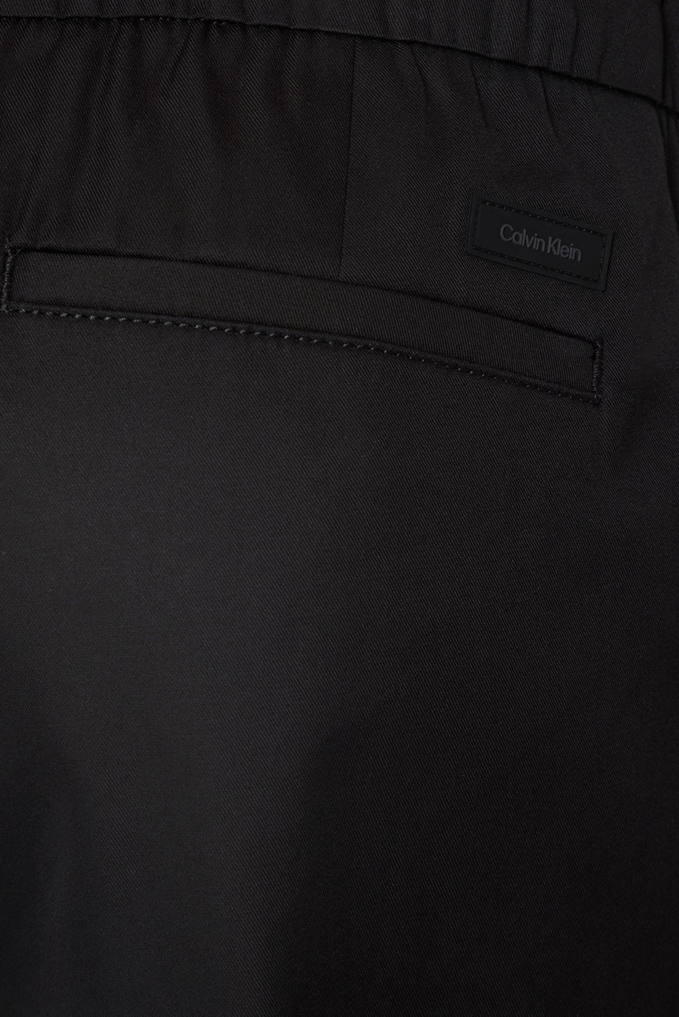 Мужские черные брюки COTTON STRETCH PLEATED JOGGER 3