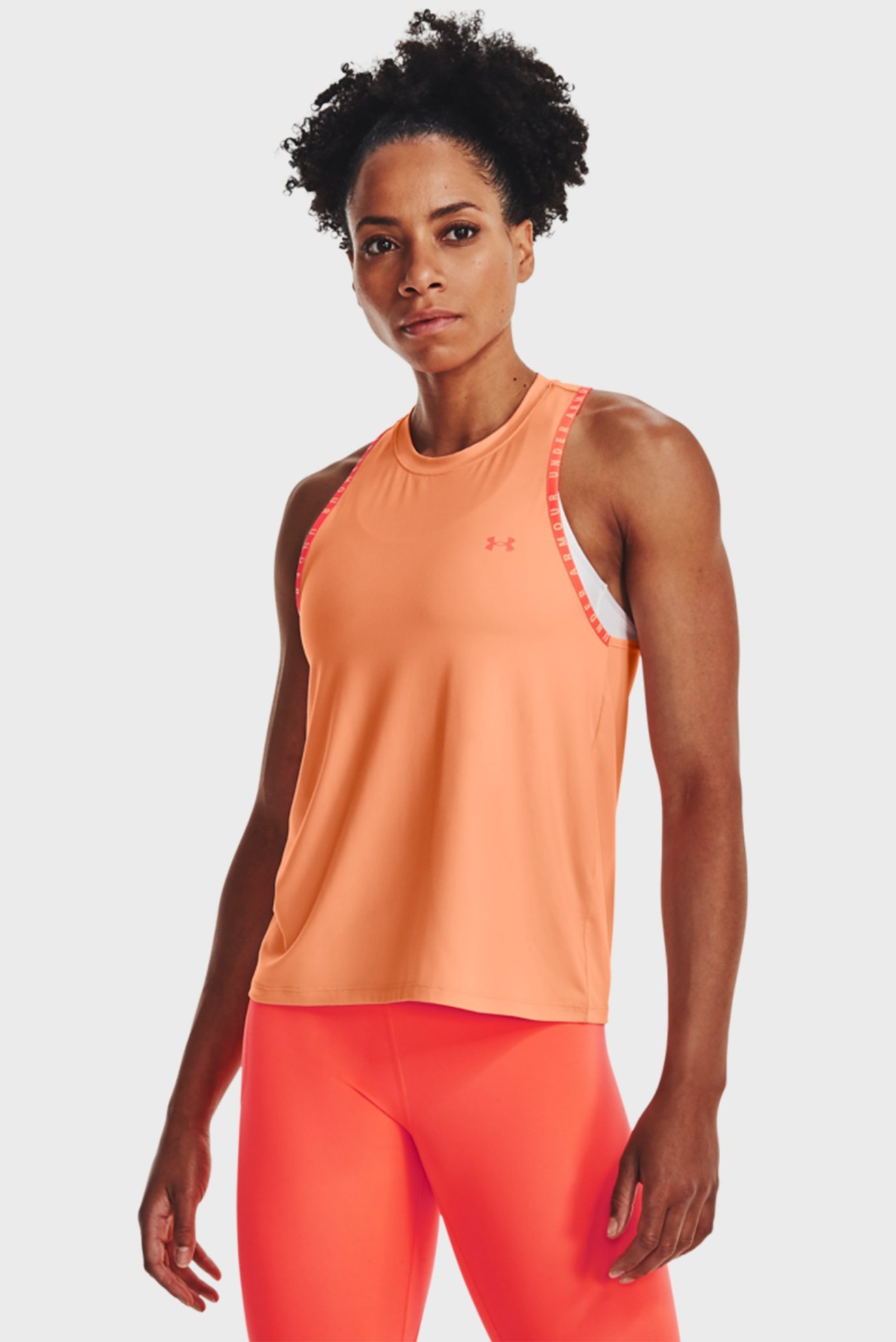 Женская персиковая майка Knockout Novelty Tank 7