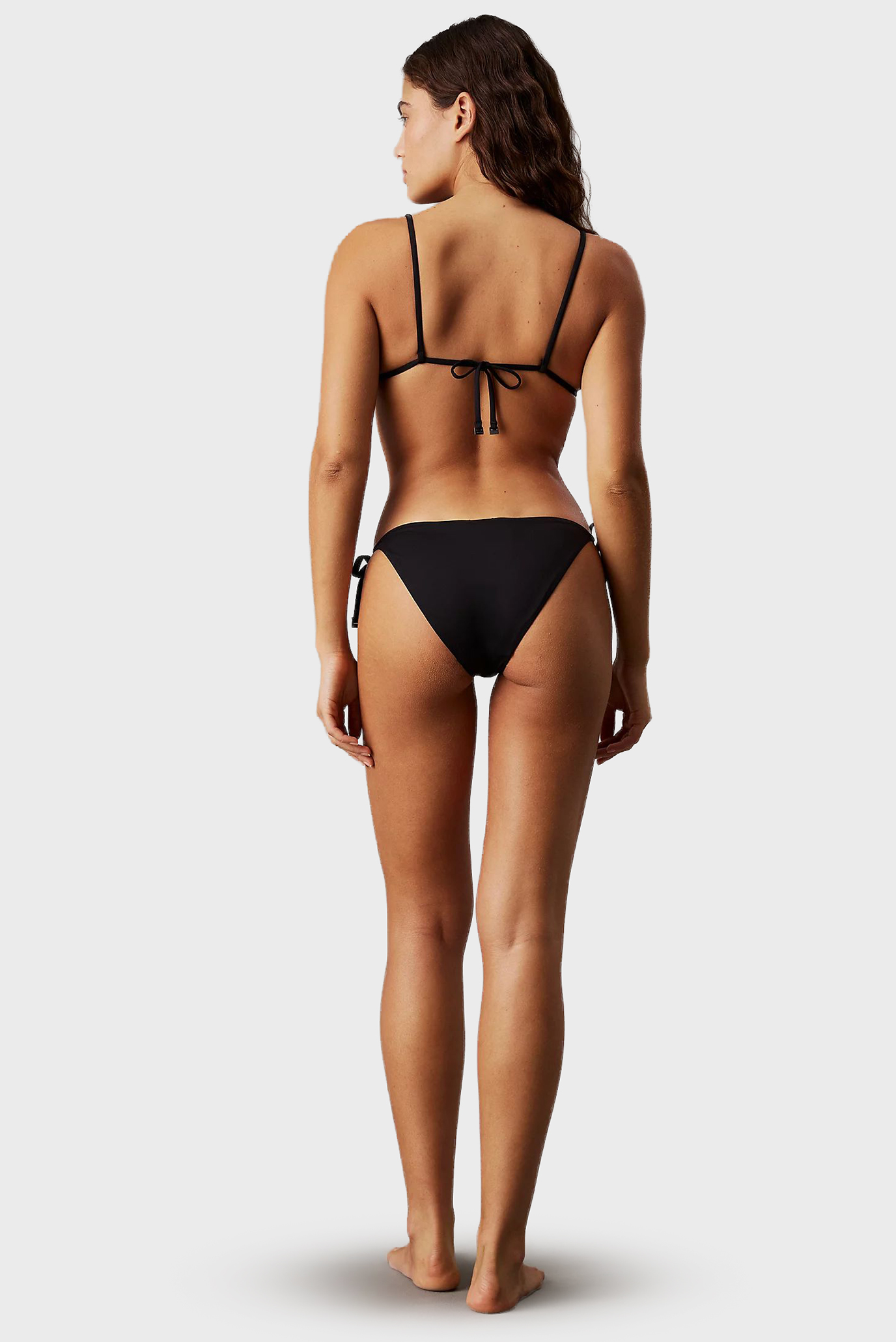 Женские черные трусики от купальника STRING SIDE TIE 3