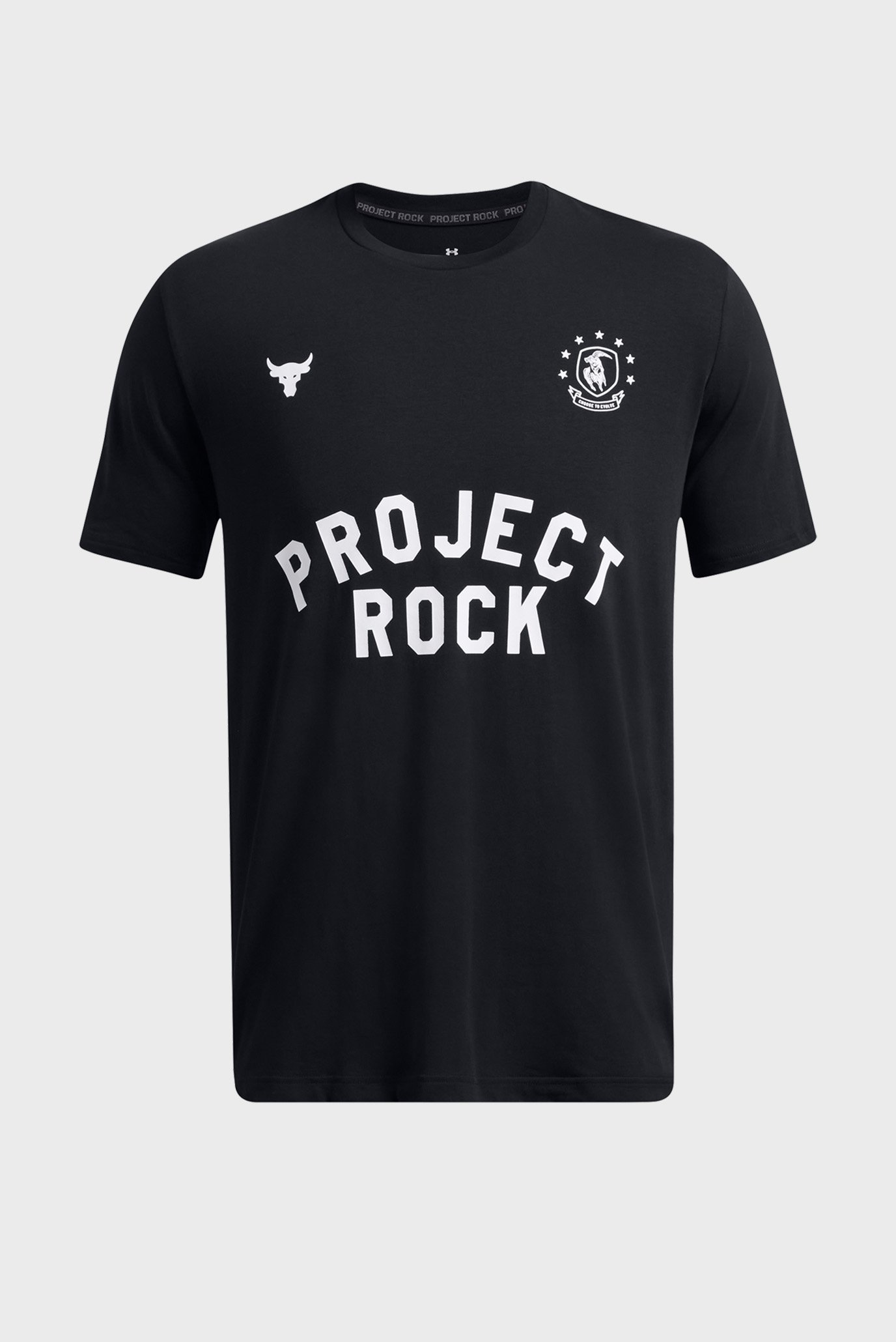 Мужская черная футболка UA Pjt Rck SS BOH 3