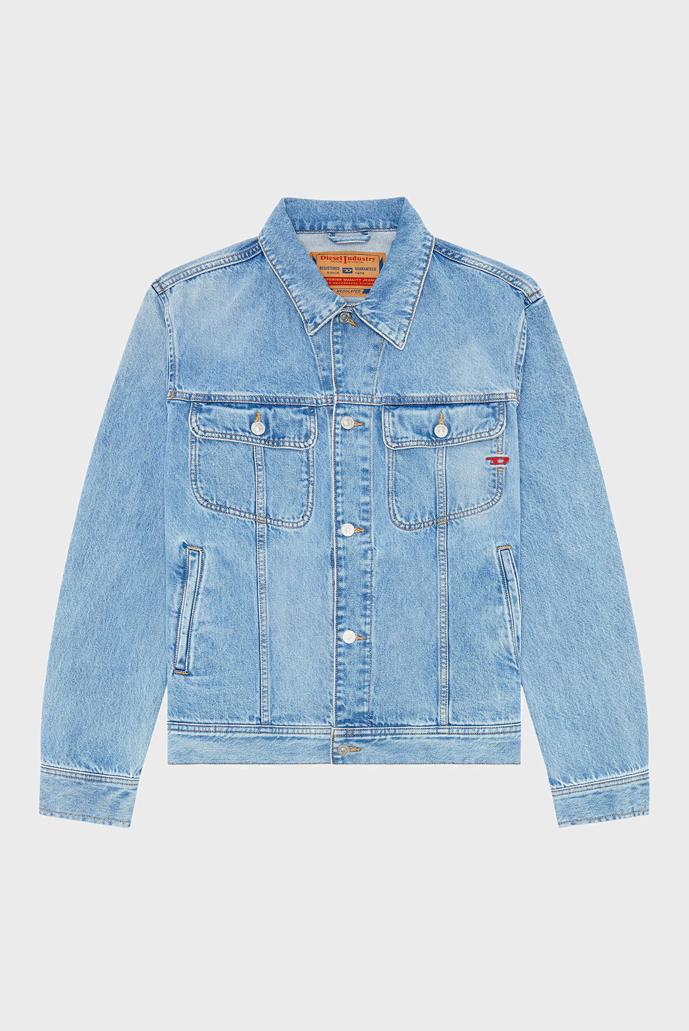 Мужская голубая джинсовая куртка D-BARCY 4