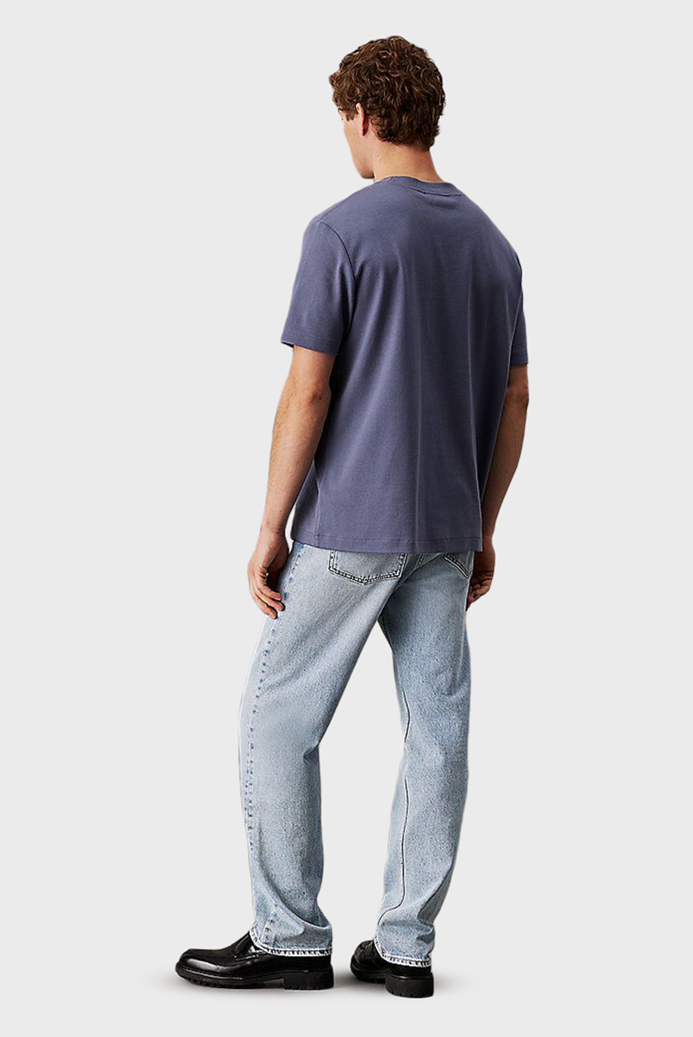 Мужская синяя футболка CALVIN KLEIN LABEL TEE 3