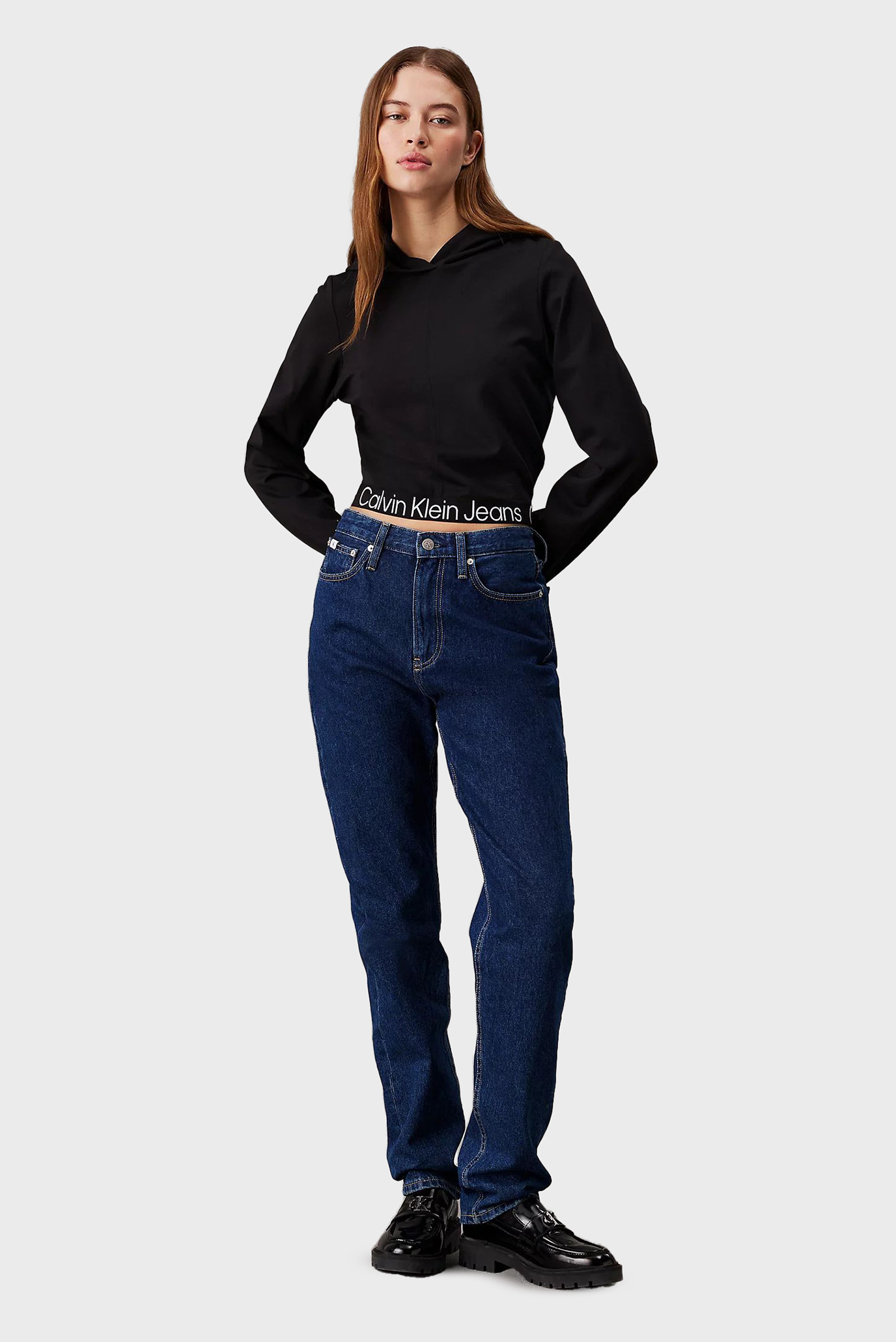 Женское черное худи 9