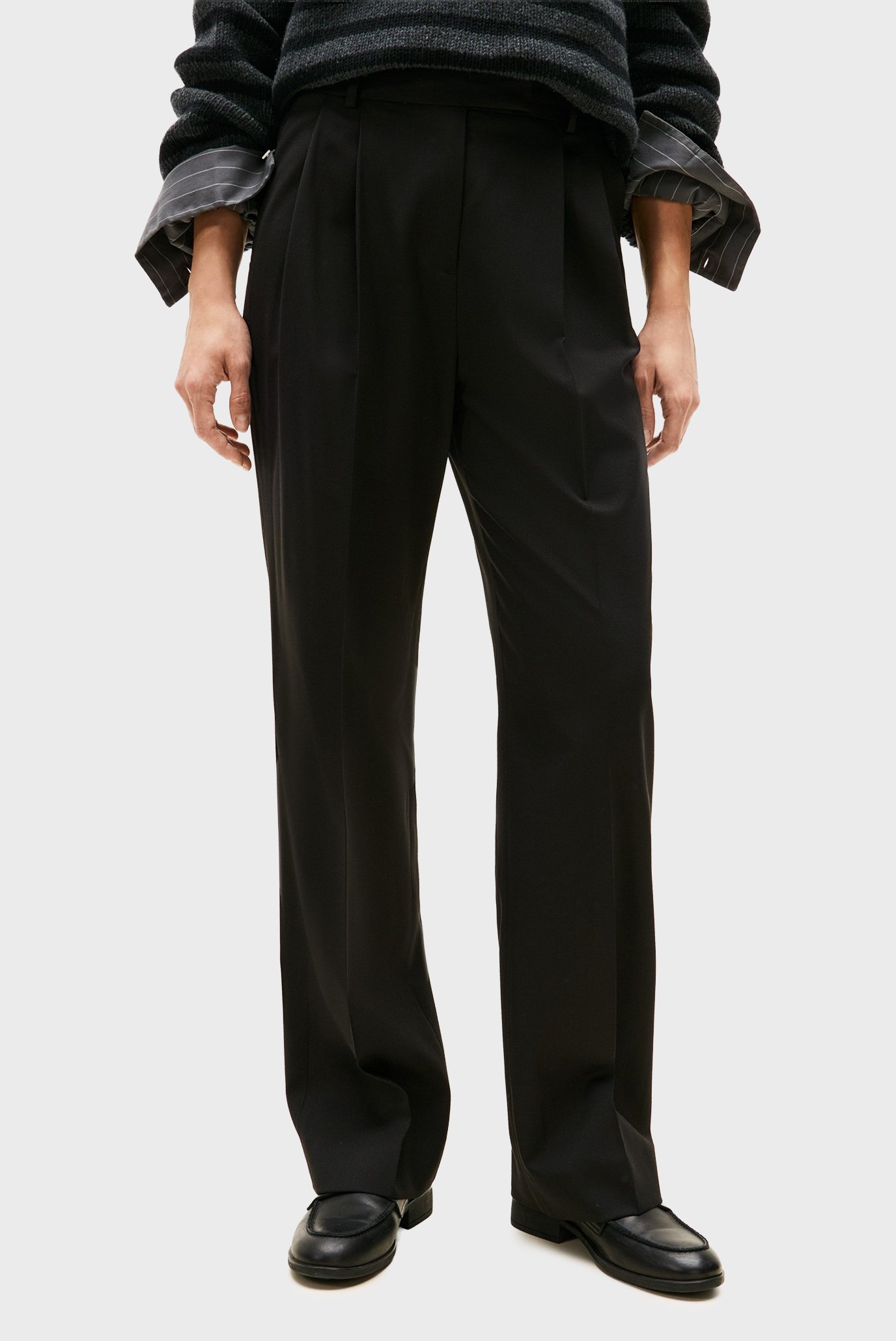Штаны TIMELESS WOOL STRT PLEAT PANT 1