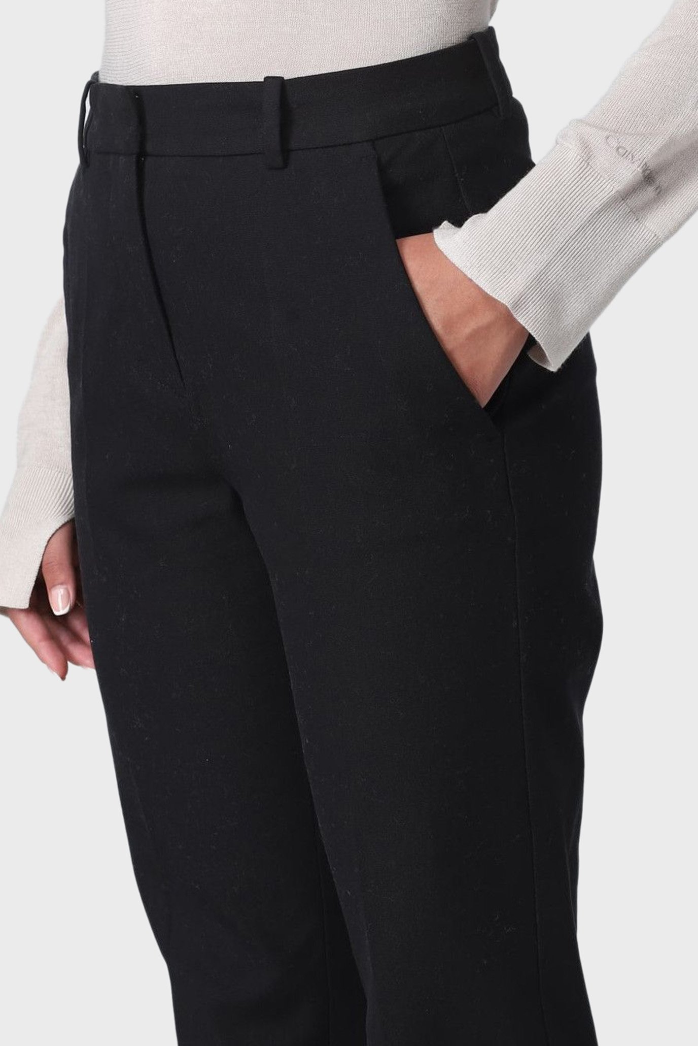 Женские черные брюки STRETCH GABARDINE SLIM ANKLECalvin Klein Женские черные брюки STRETCH GABARDINE SLIM ANKLE 7