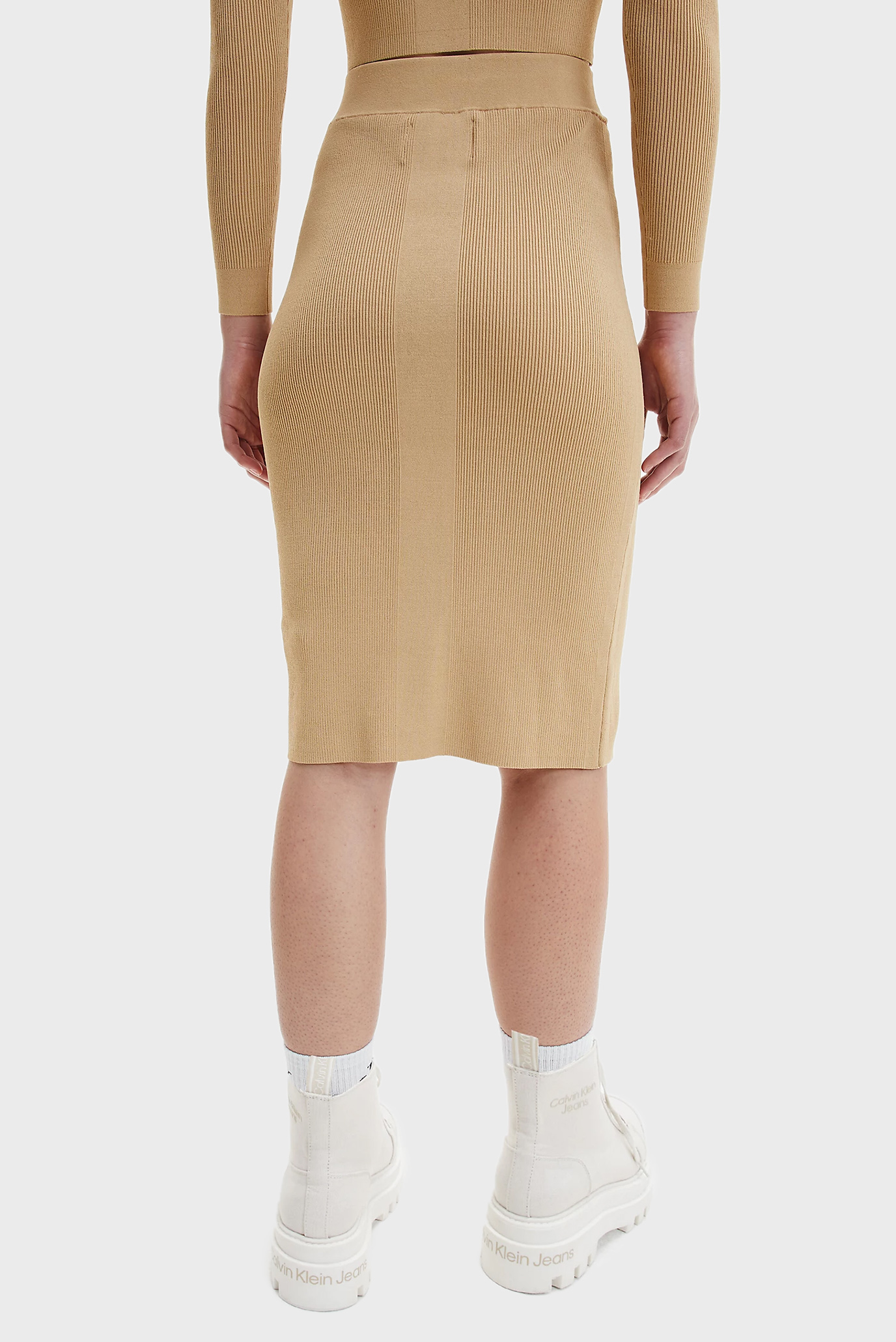 Женская бежевая юбка BADGE KNITTED 8