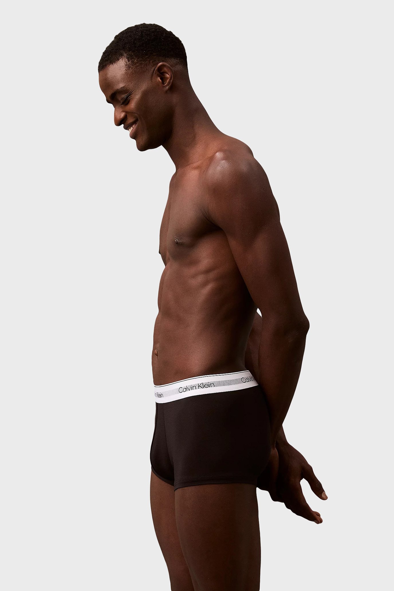 Мужские черные боксеры (3 шт) LOW RISE TRUNK 5