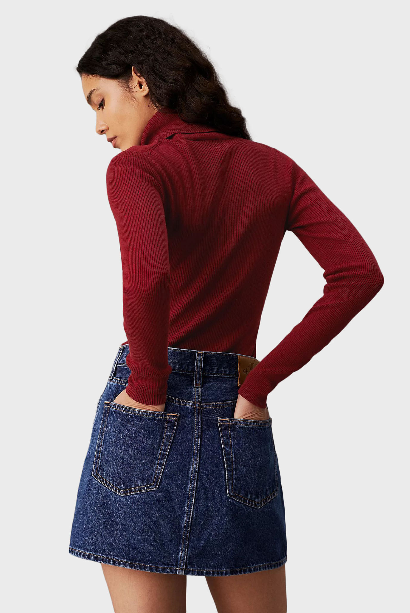 Гольф WOVEN LABEL ROLL NECK SWEATER 3