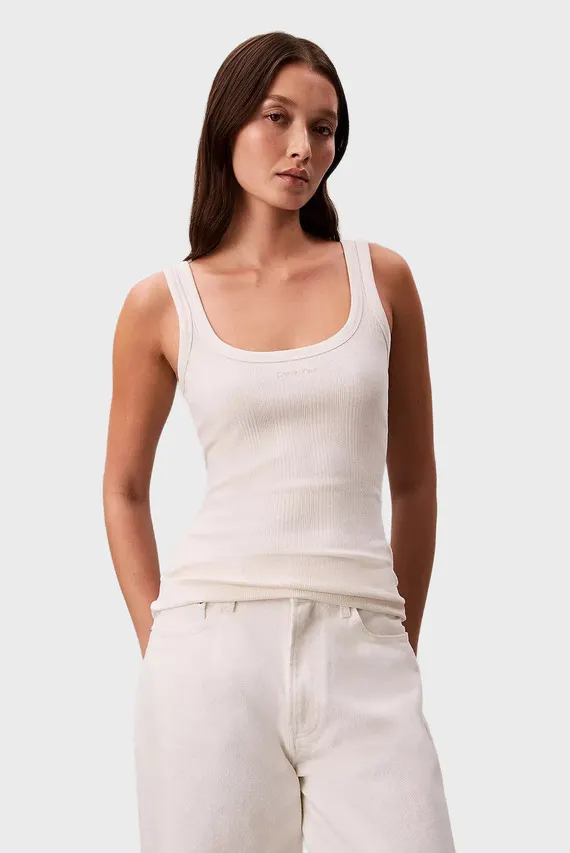 Майка SL VARIGATED RIB NANO LOGO TANK Calvin Klein