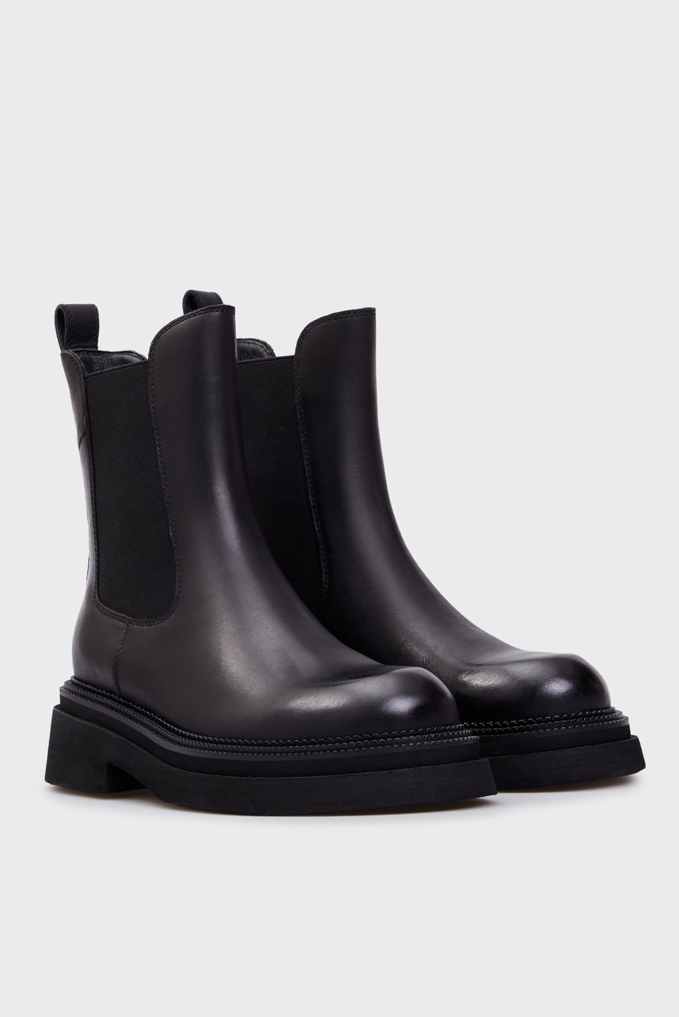 Женские черные кожаные челси Lise 2