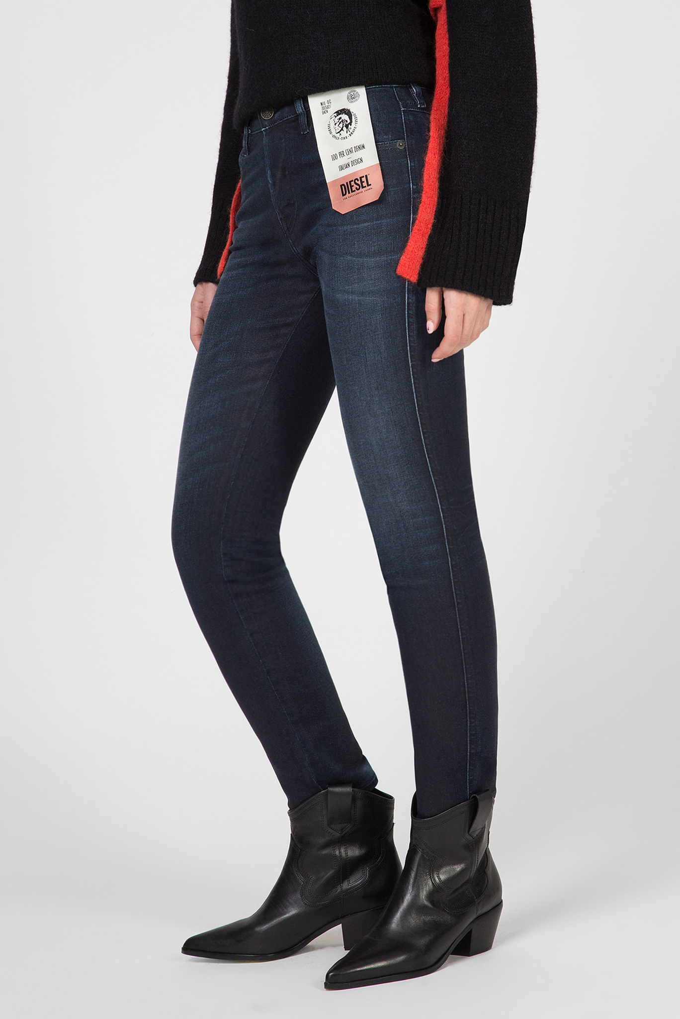 Женские темно-синие джинсы BABHILA 2