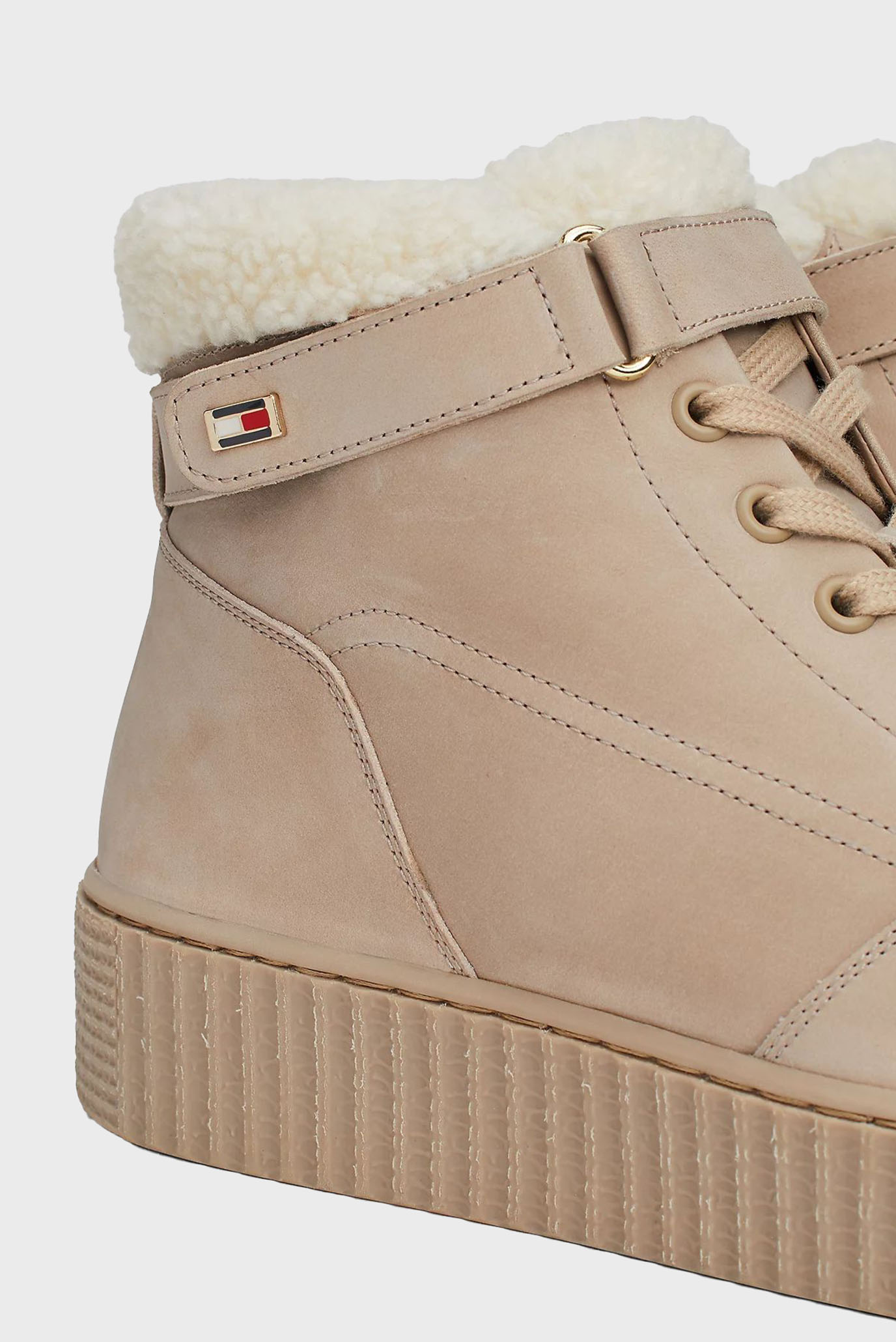 Хайтопы FAUX FUR NUBUCK LOW LACE-UP 2