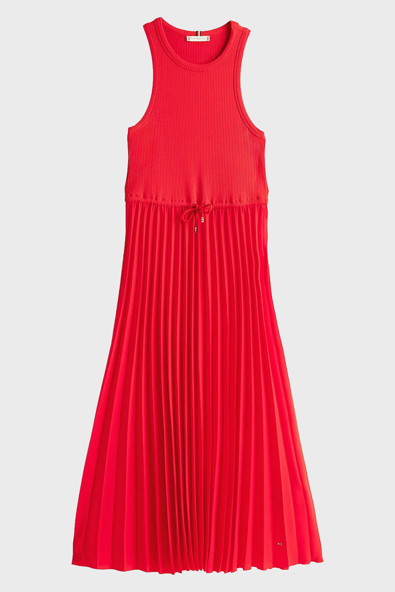 Женское красное платье RIB TANK PLEATED 5