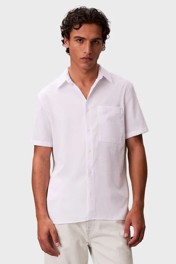 Рубашка с коротким рукавом SS SOLID SEERSUCKER CLASSIC SHIR Calvin Klein