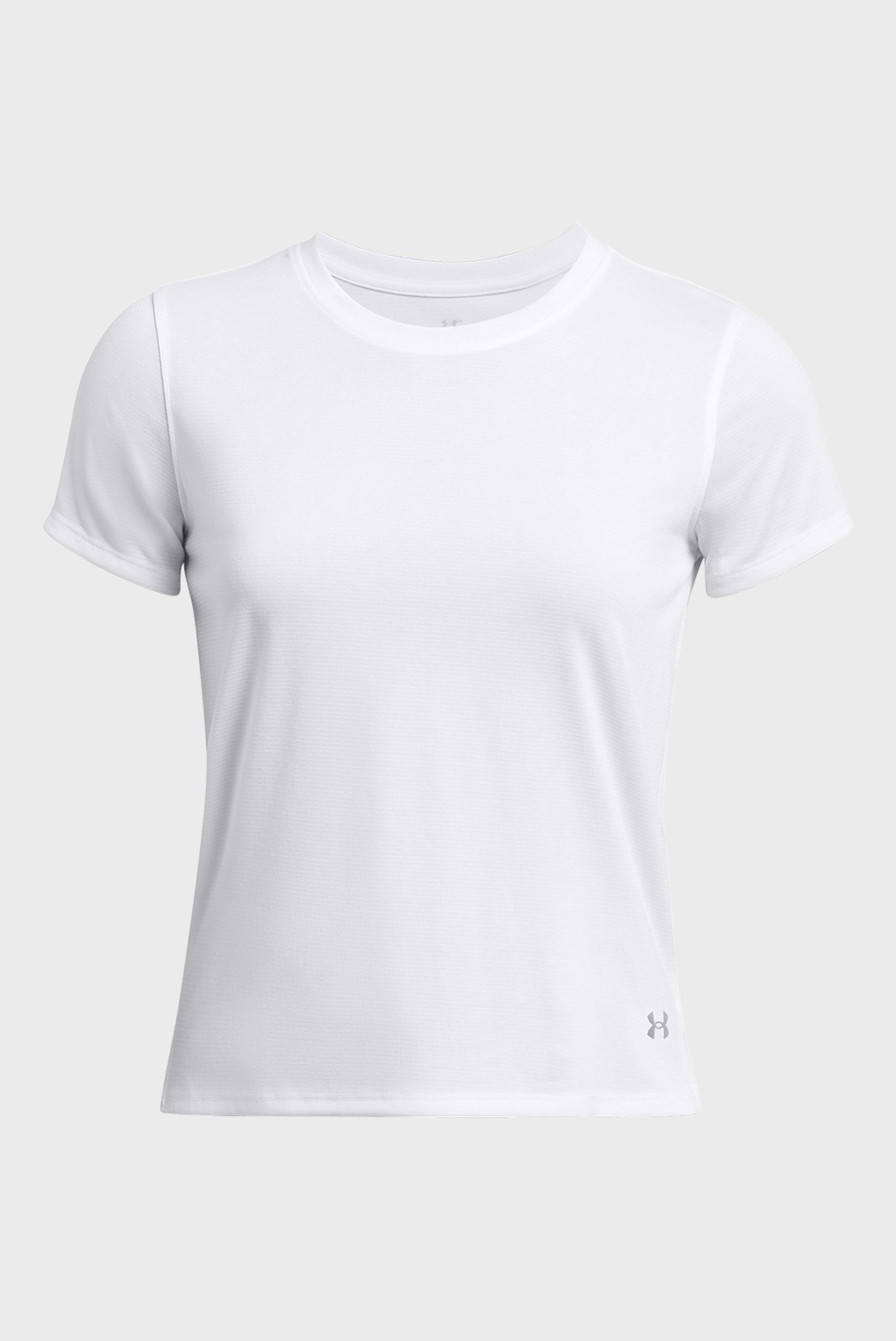 Женская белая футболка UA LAUNCH SHORTSLEEVE 3