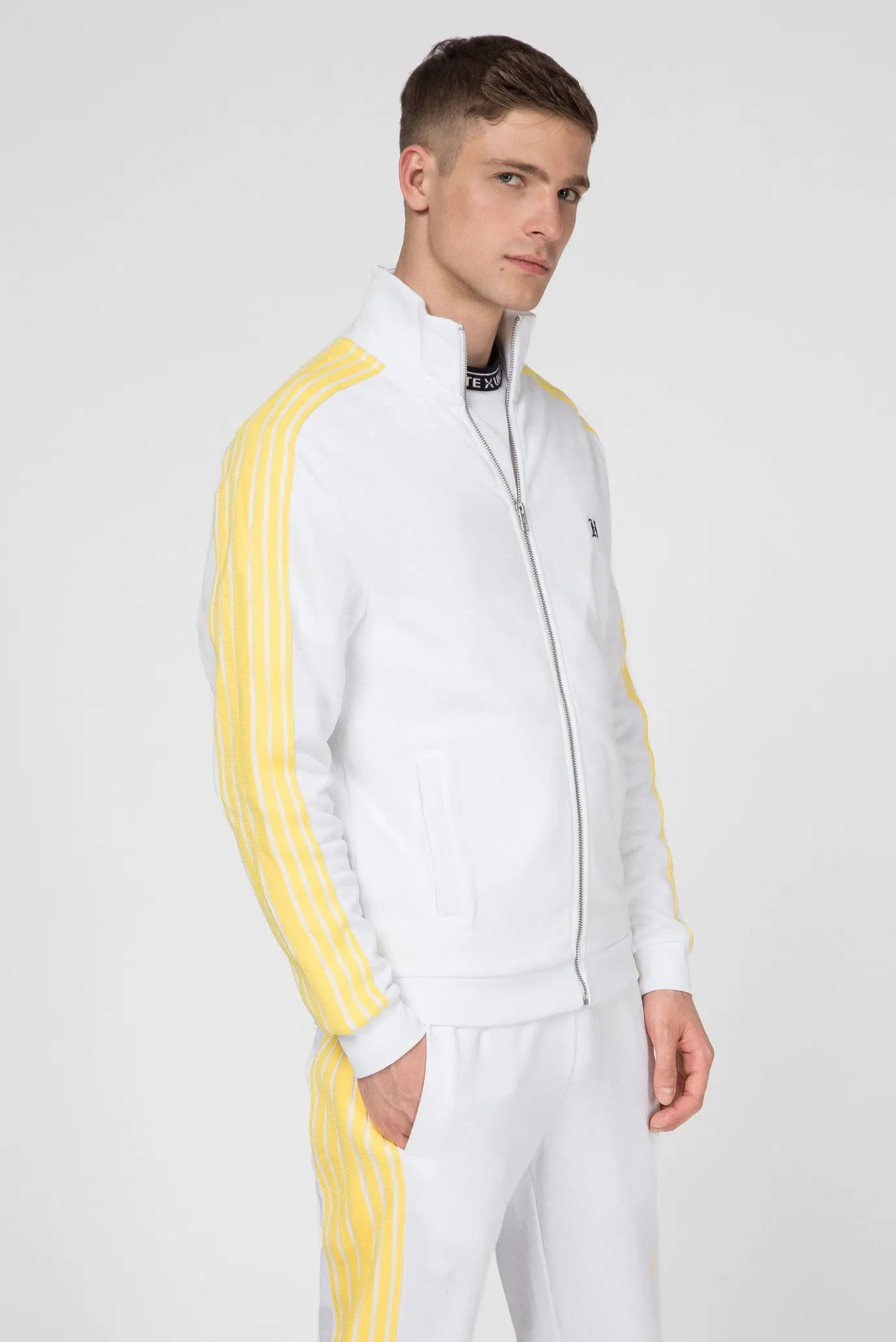 Мужская белая спортивная кофта LEWIS HAMILTON 7