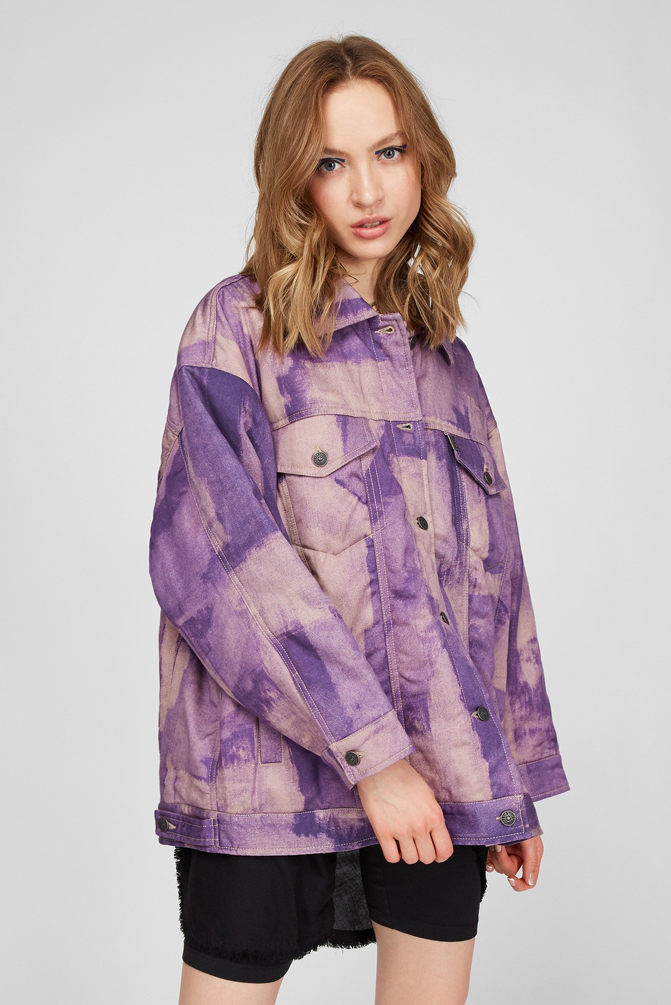 Женская фиолетовая джинсовая куртка G-SOJODiesel Женская фиолетовая джинсовая куртка G-SOJO 6