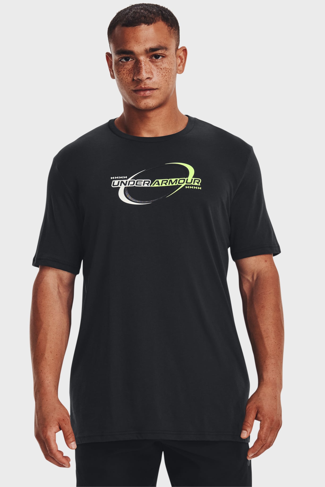 Мужская черная футболка UA SPORTSTYLE NOVELTY SS 7