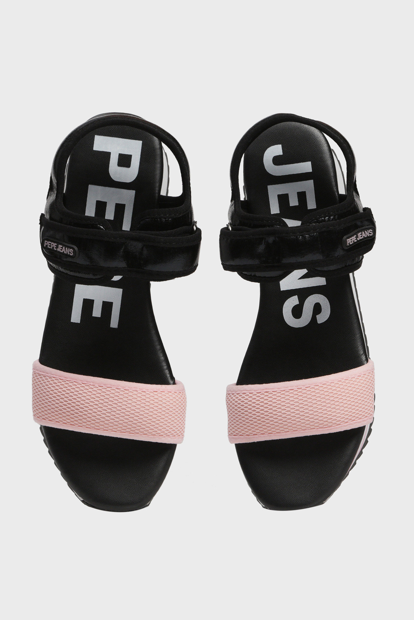 Женские черные сандалии FUJI METAL 9