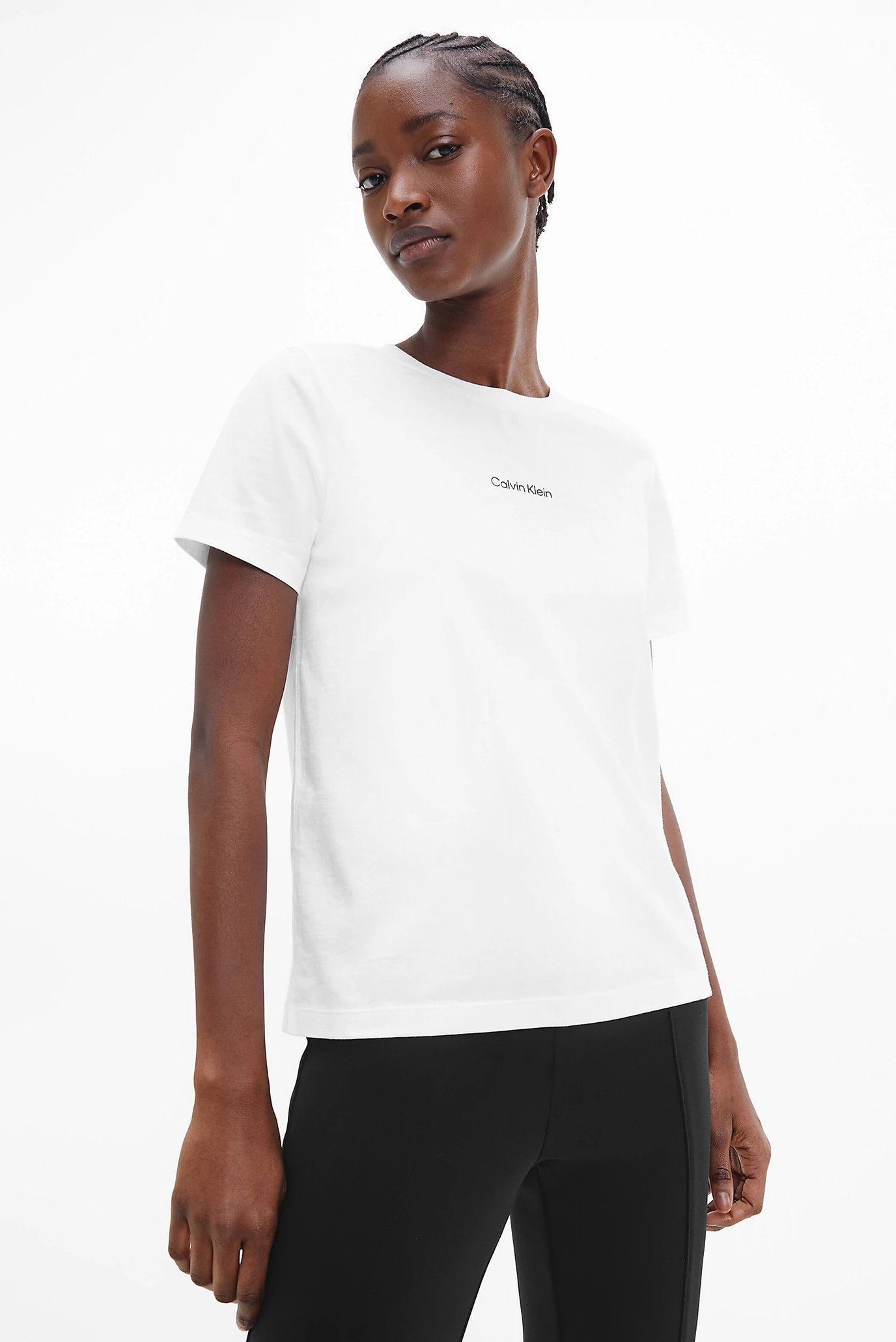 Женская белая футболка MICRO LOGO REGULAR 1