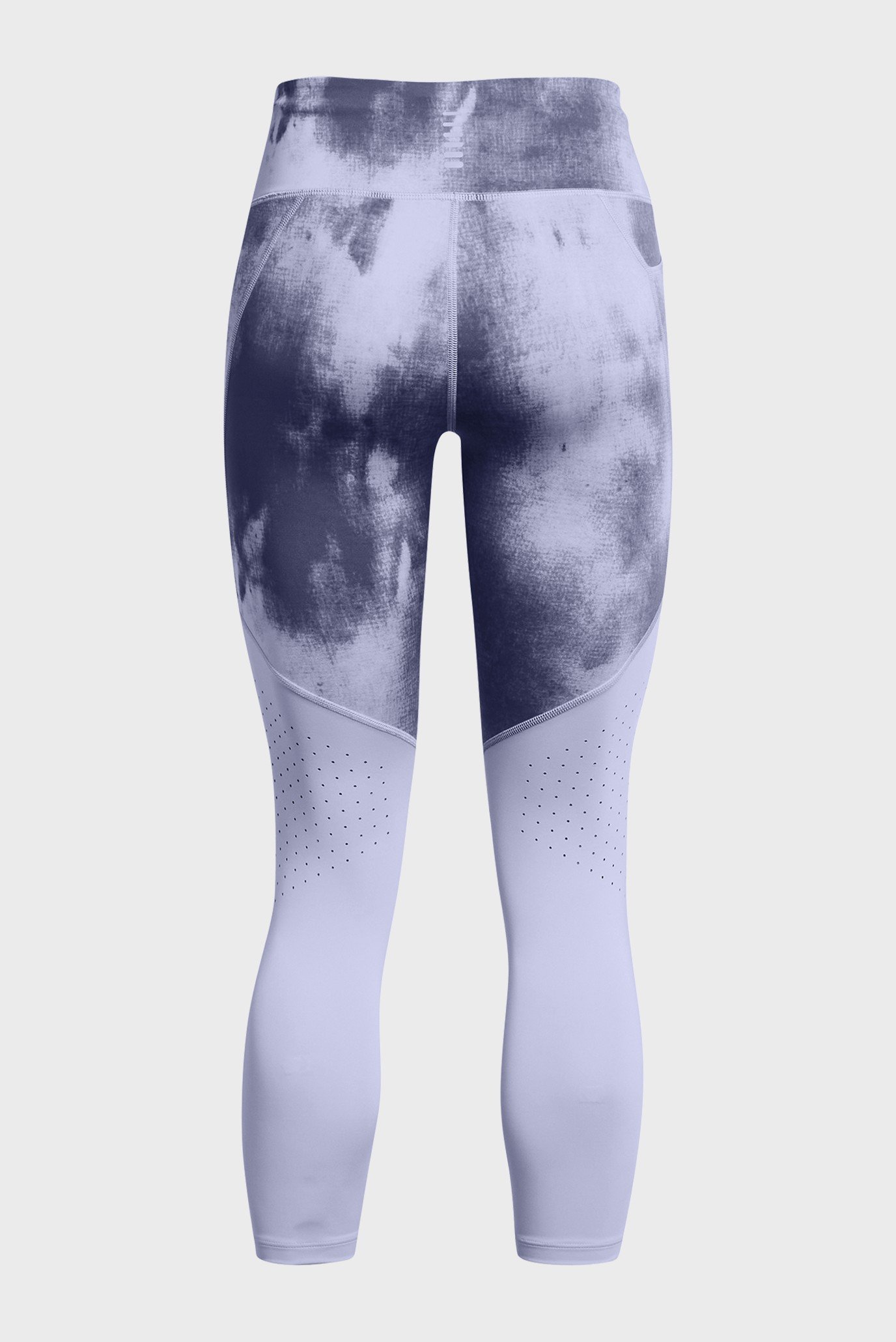 Женские сиреневые тайтсы UA Fly Fast Ankle Print Tgt 4