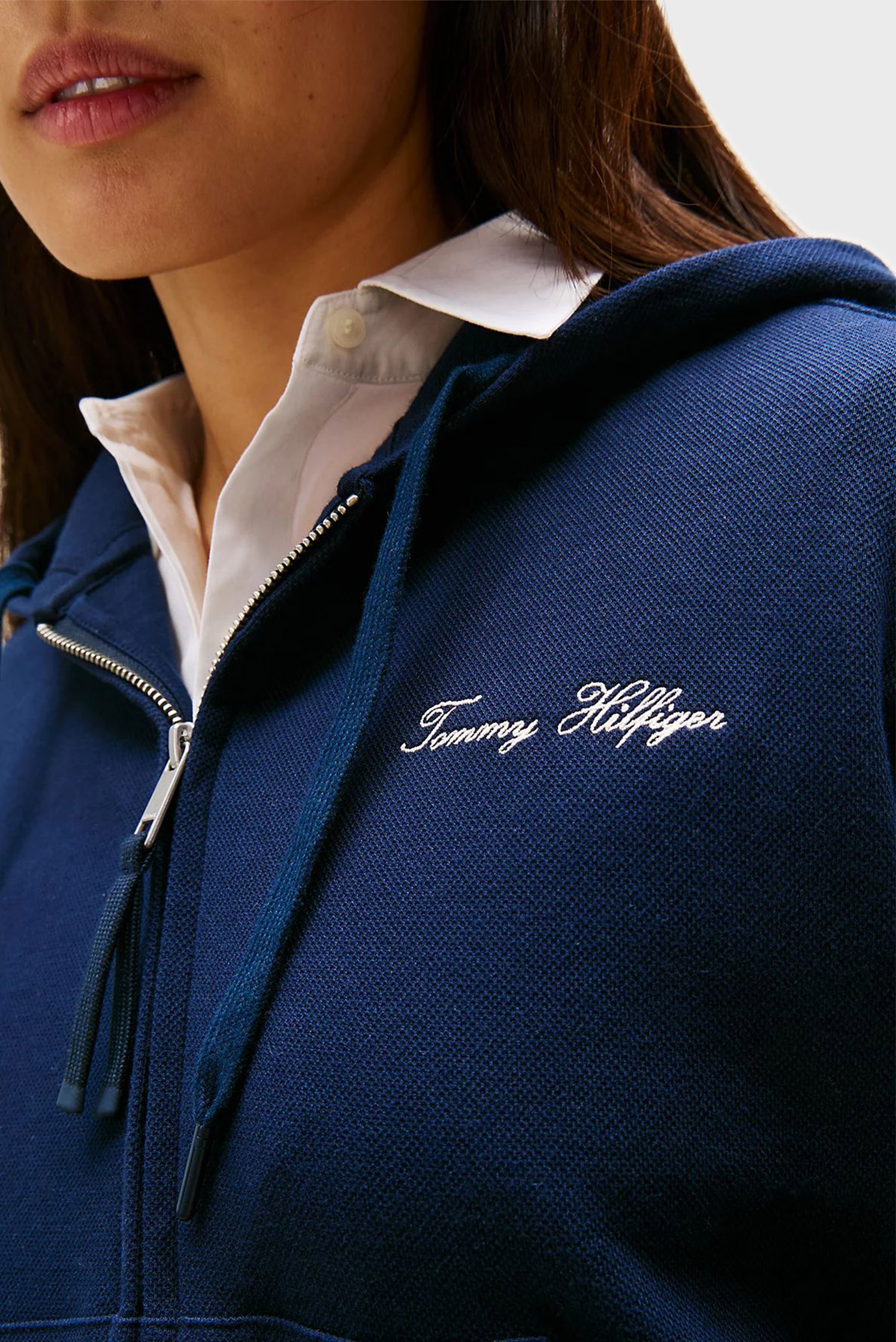 Реглан/SCRIPT REG PIQUE ZIP-UP HOODIE 4