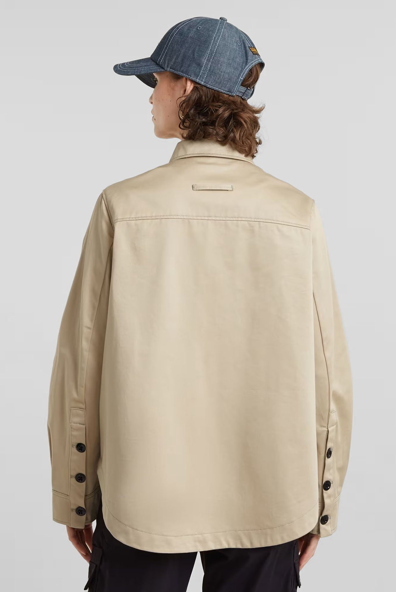 Женская бежевая рубашка-пальто Tape Overshirt wmn 3