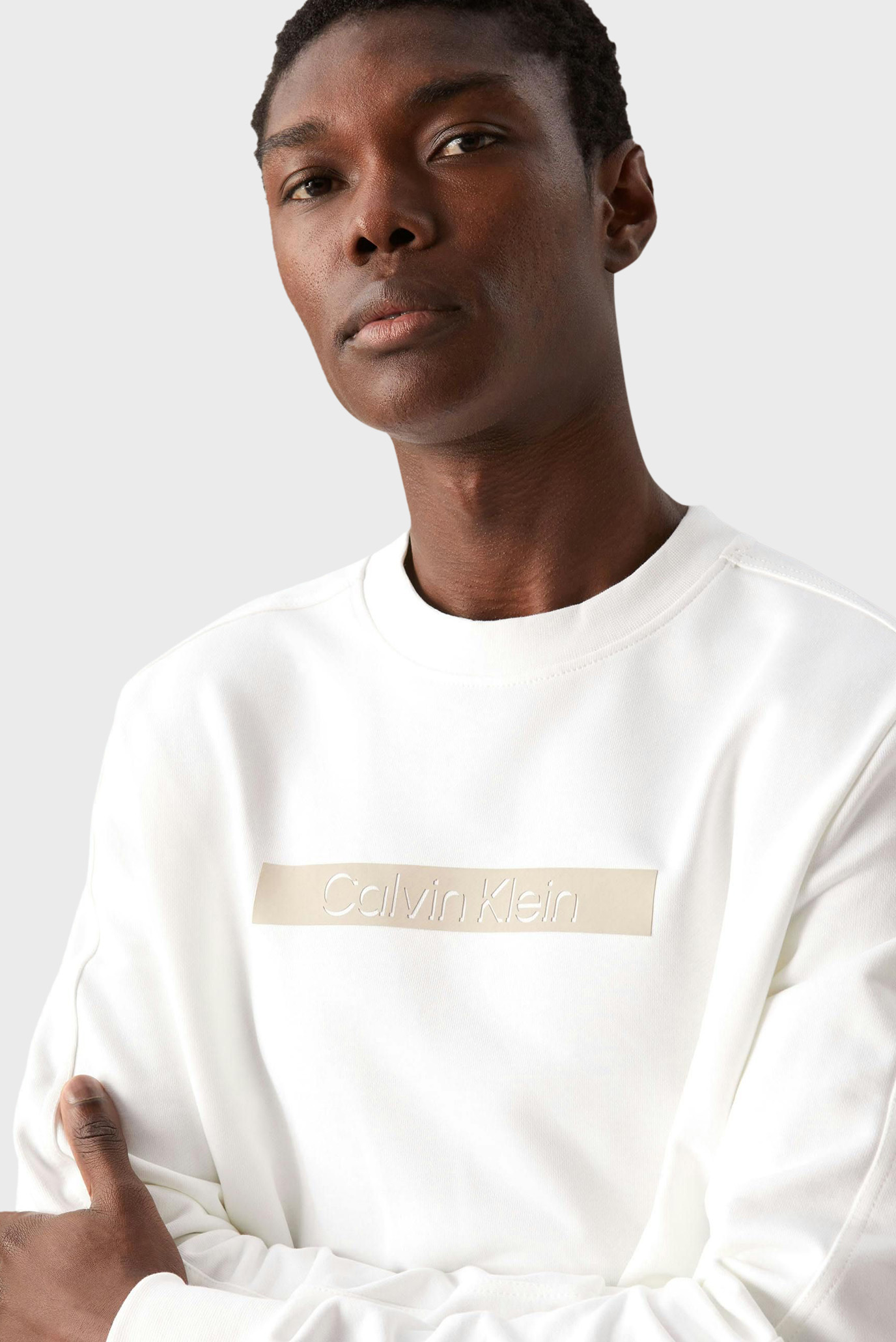 Мужской белый свитшот CUT OUT SHADOW LOGO SWEATSHIRT 4