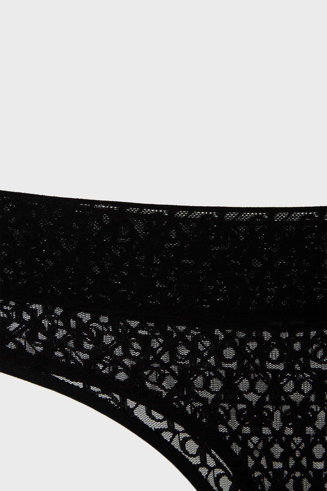 Женские черные трусики с узором BRAZILIAN 3