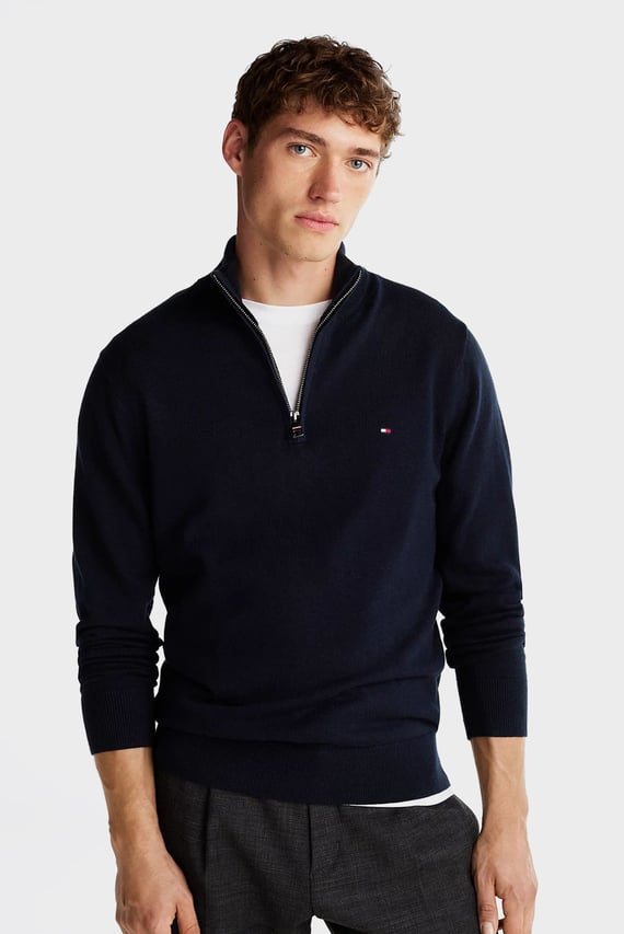 Свитер PIMA ORG CTN CASHMERE ZIP MOCK Tommy Hilfiger