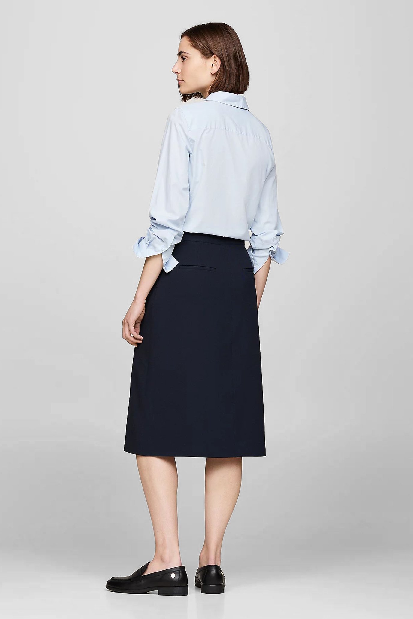 Юбка GOLD BUTTON TWILL MIDI SKIRT 3