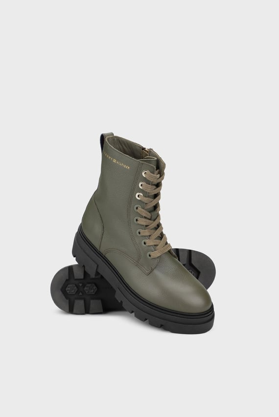 Ботинки BICOLOR LEATHER LACE-UP