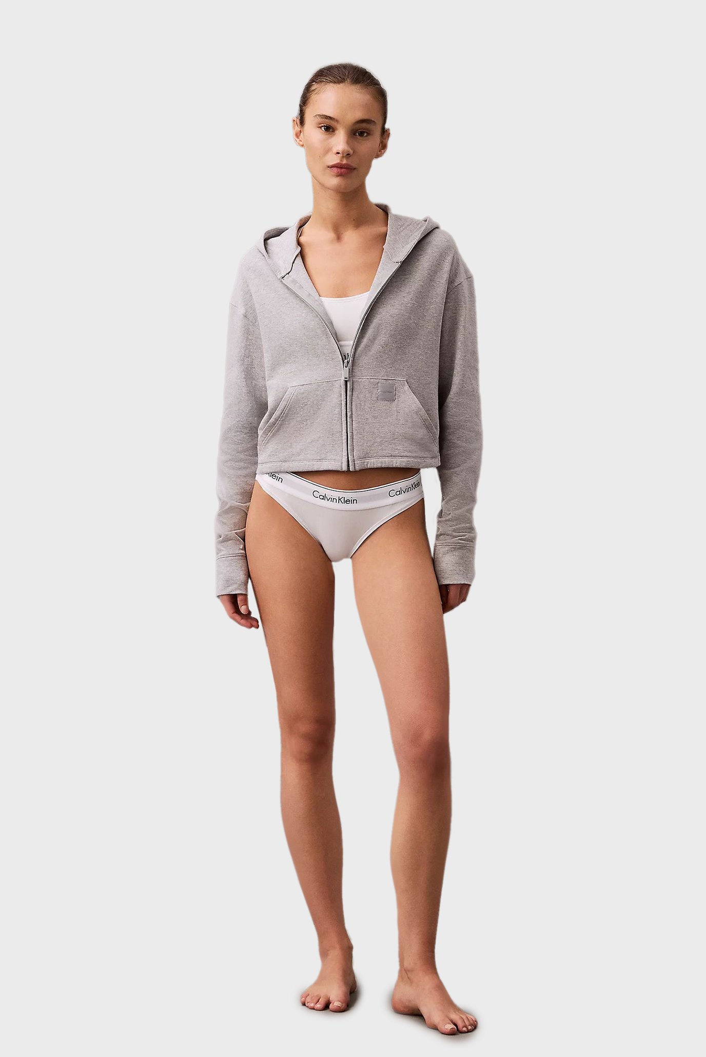 Женское серое худи 2