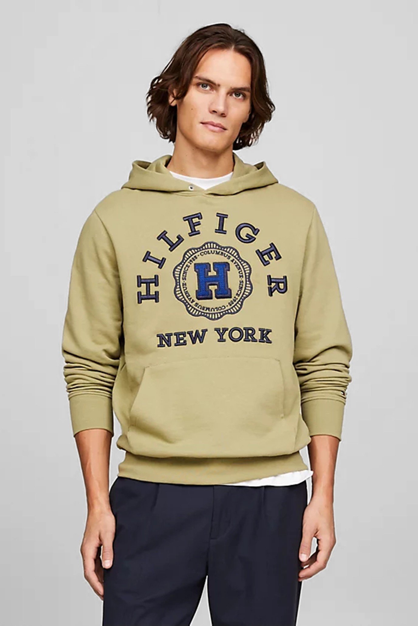 Худи HILFIGER COIN LINEN HOODY 1