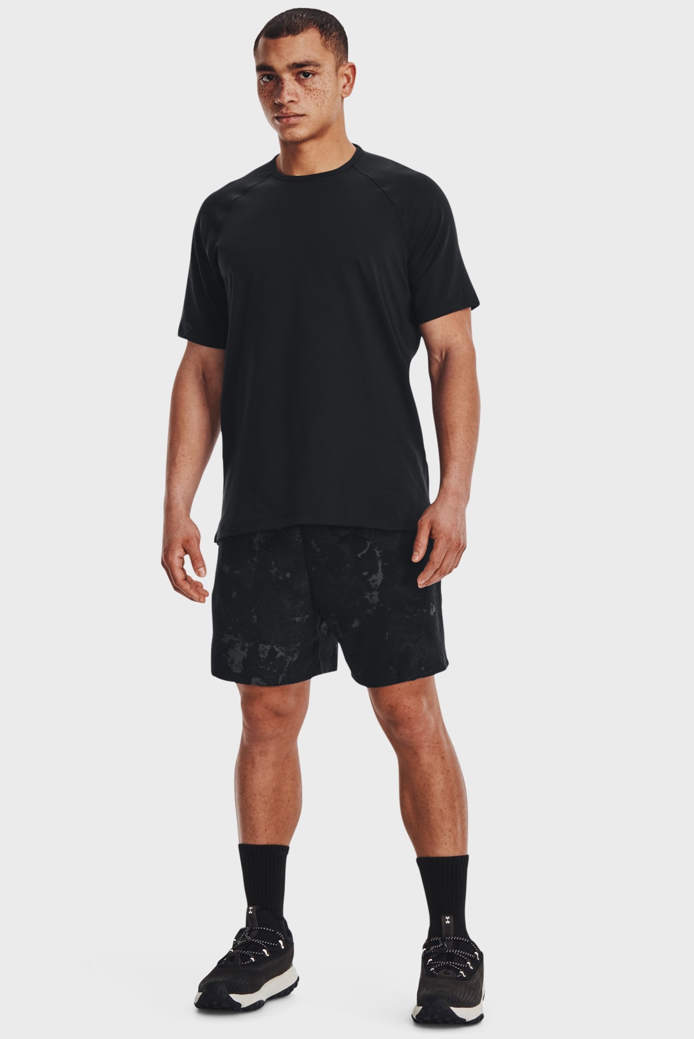 Мужские черные шорты UA Journey Terry Shorts 2