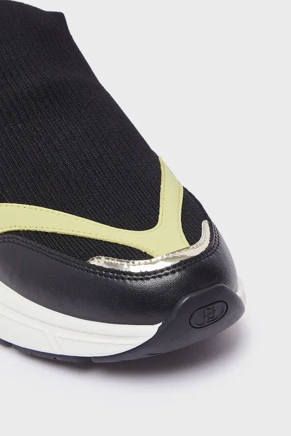 Кроссовки LJ01 08 - SNEAKER SPREADING KNIT BLACK CITRONETTE LIU JO