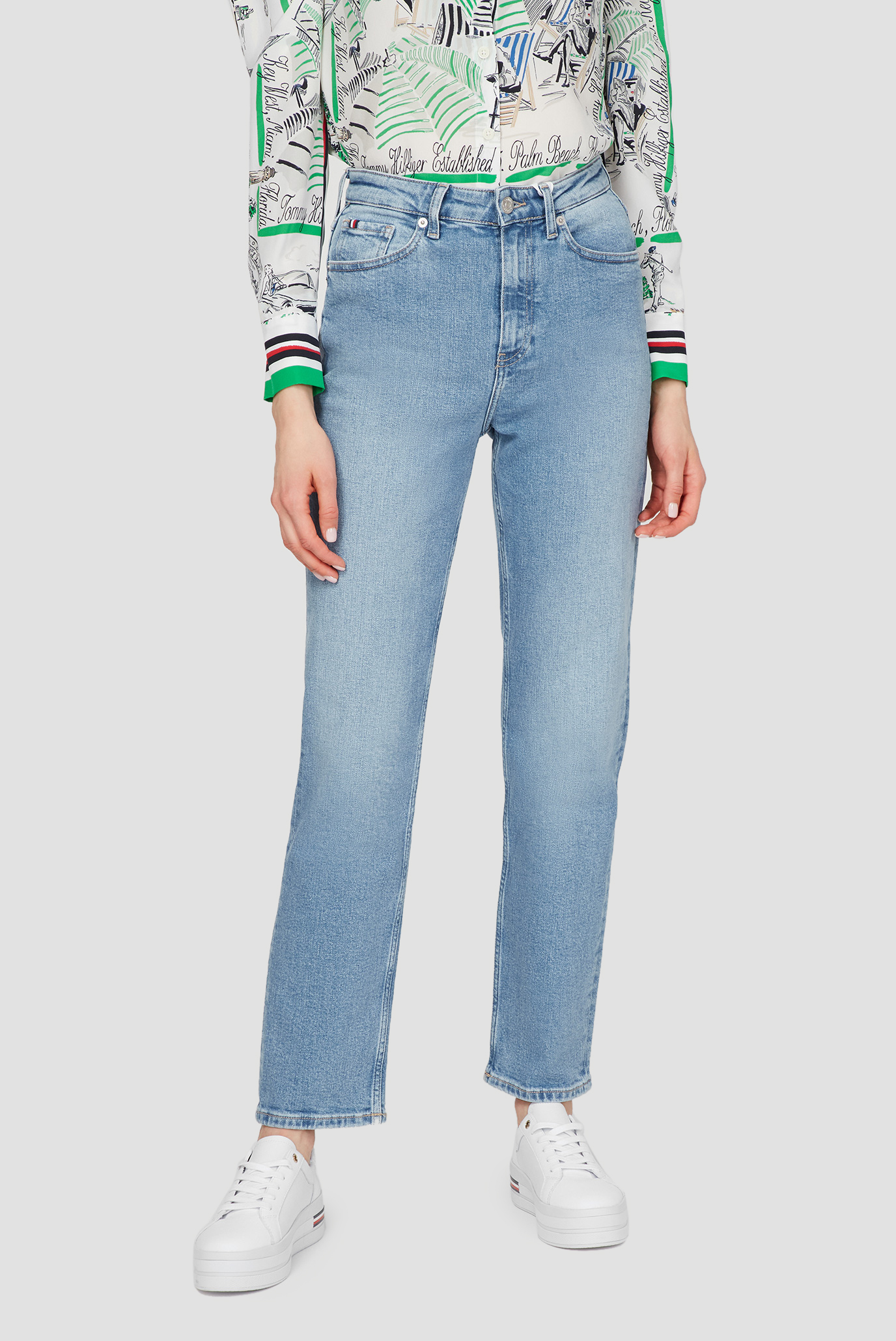 Женские голубые джинсы NEW CLASSIC 6