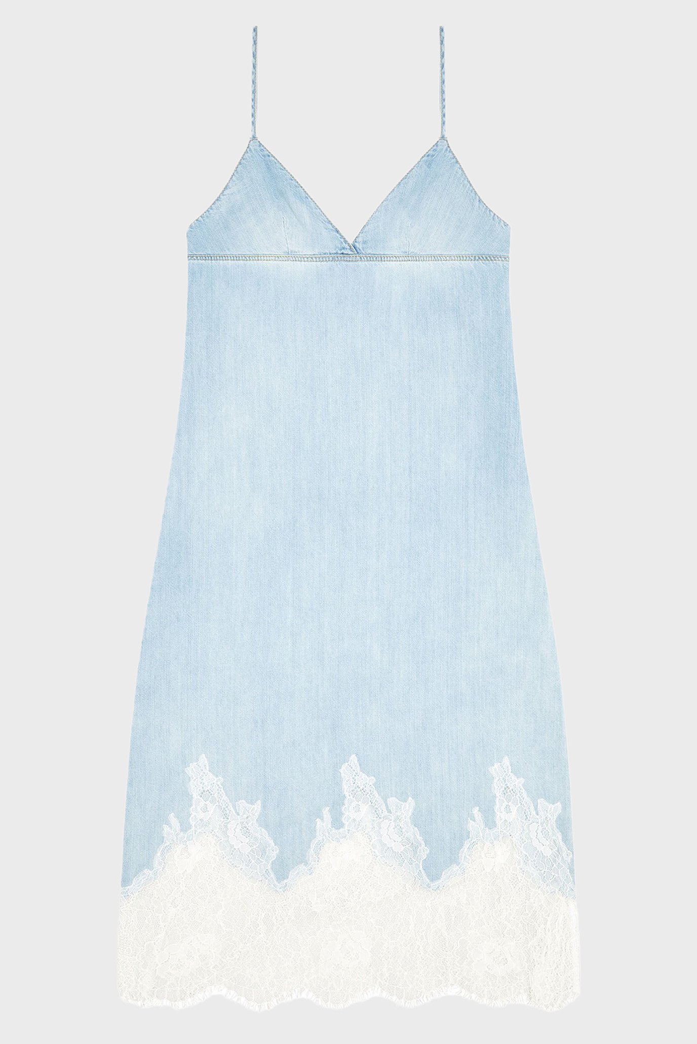 Женский голубой джинсовый сарафан DE-RUDE-SDiesel Женский голубой джинсовый сарафан DE-RUDE-S 4