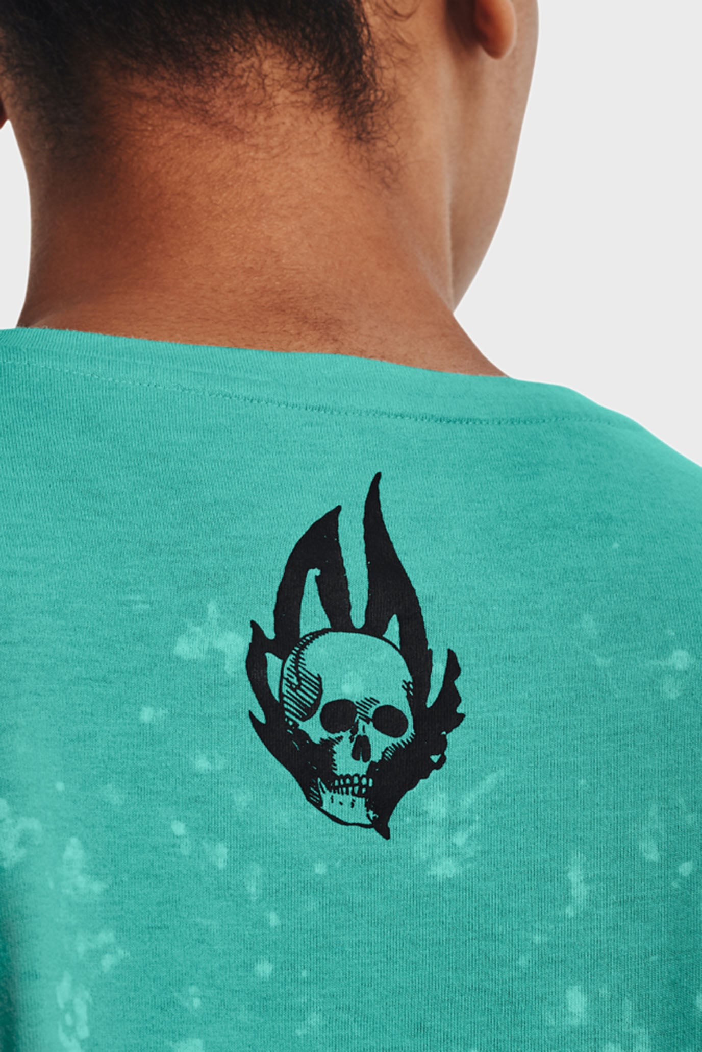 Женская бирюзовая футболка UA Destroy All Miles SS 5