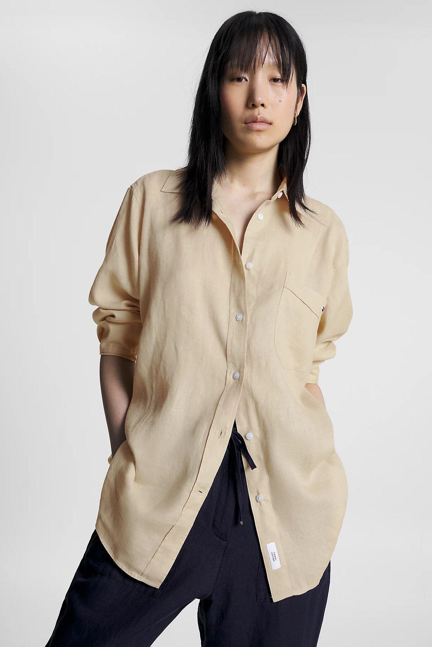 Рубашка LINEN OVERSIZED SHIRT LS 2