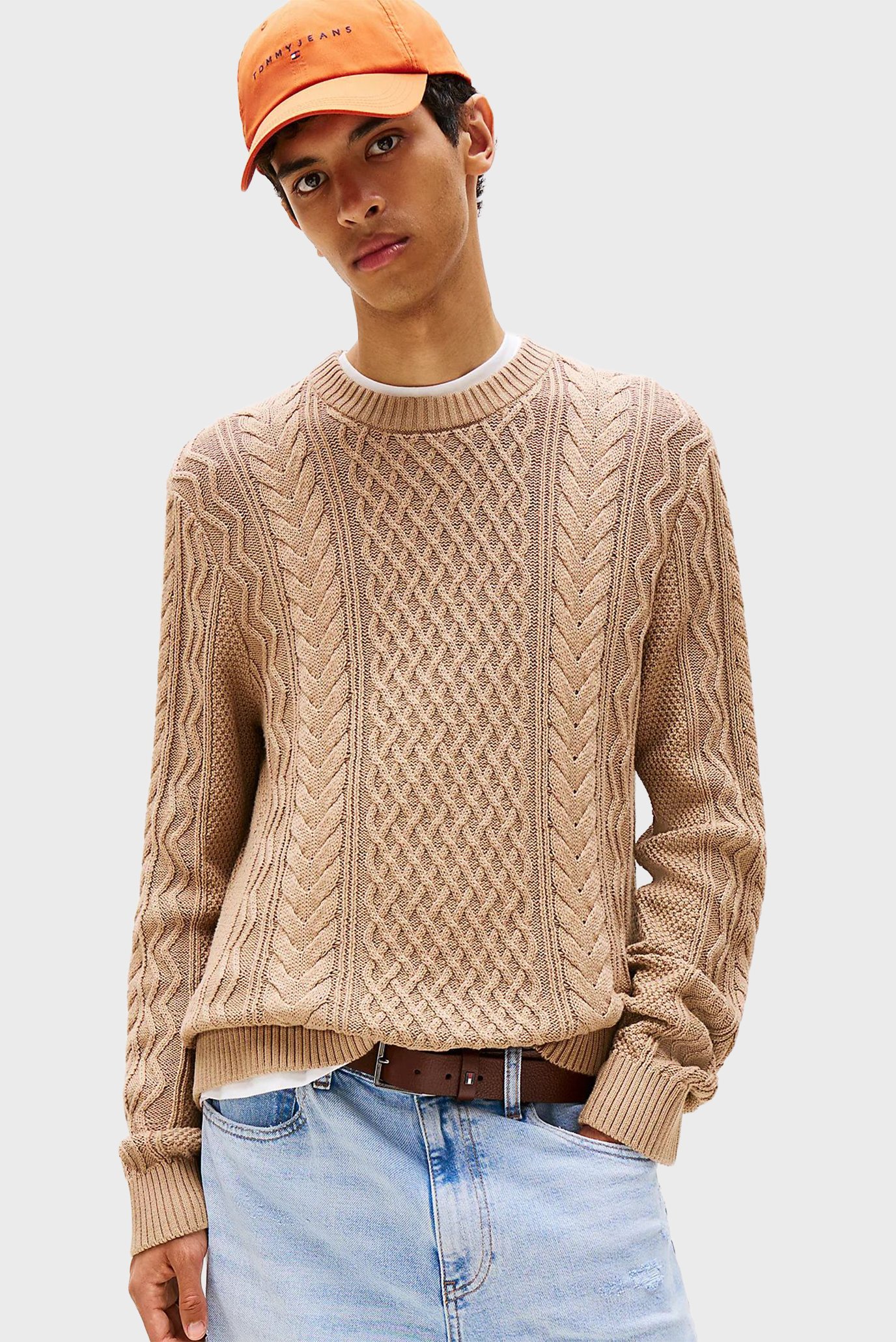 Свитер TJM SLM BADGE CABLE KNIT SWEATER 1